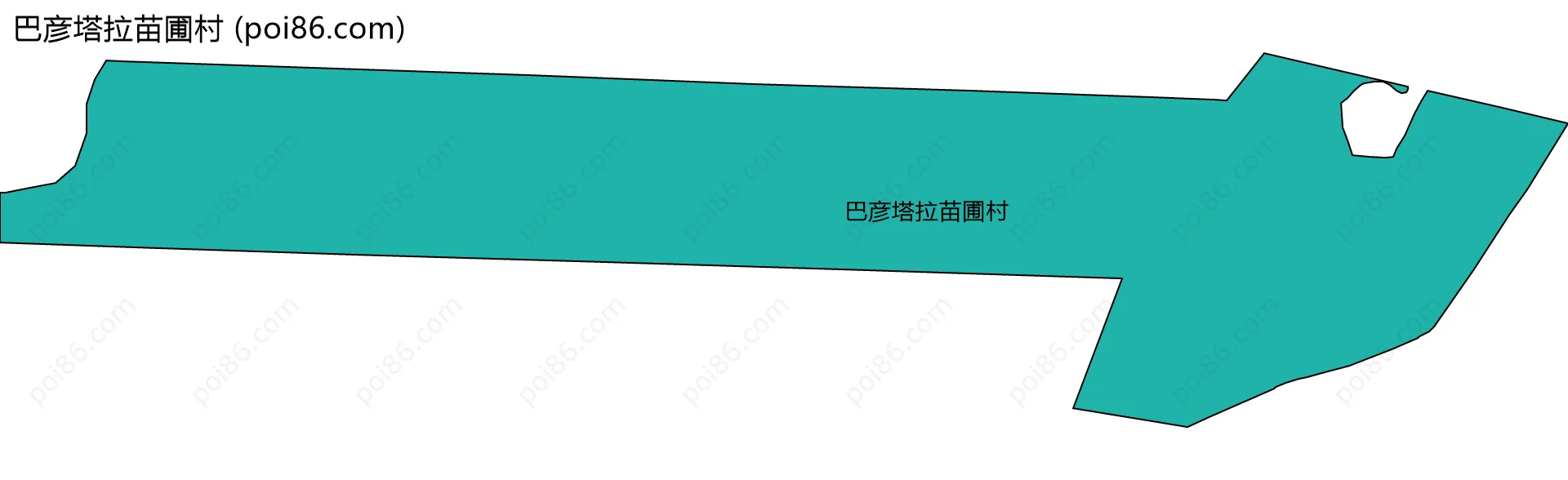 巴彦塔拉苗圃村边界地图
