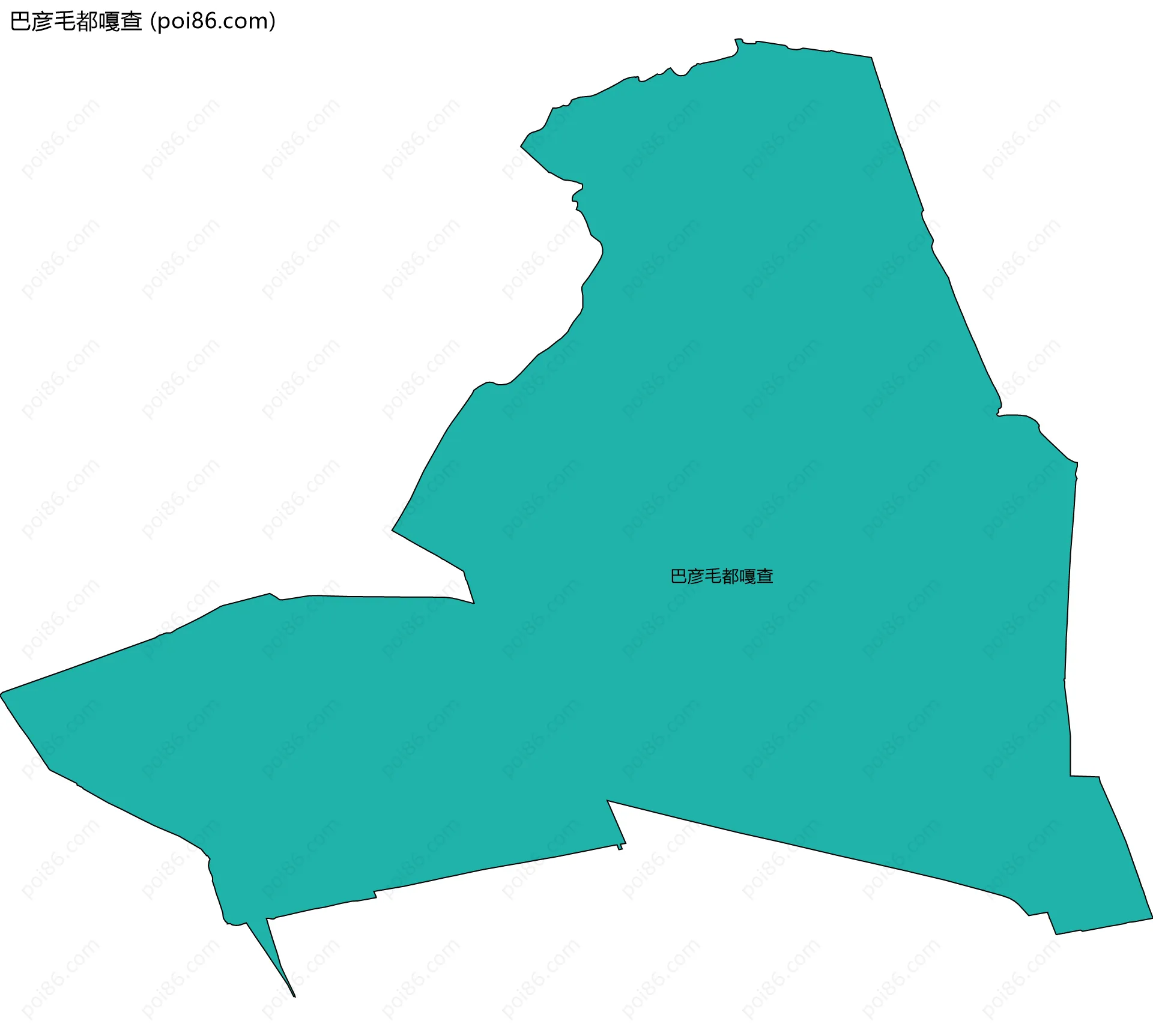 巴彦毛都嘎查边界地图