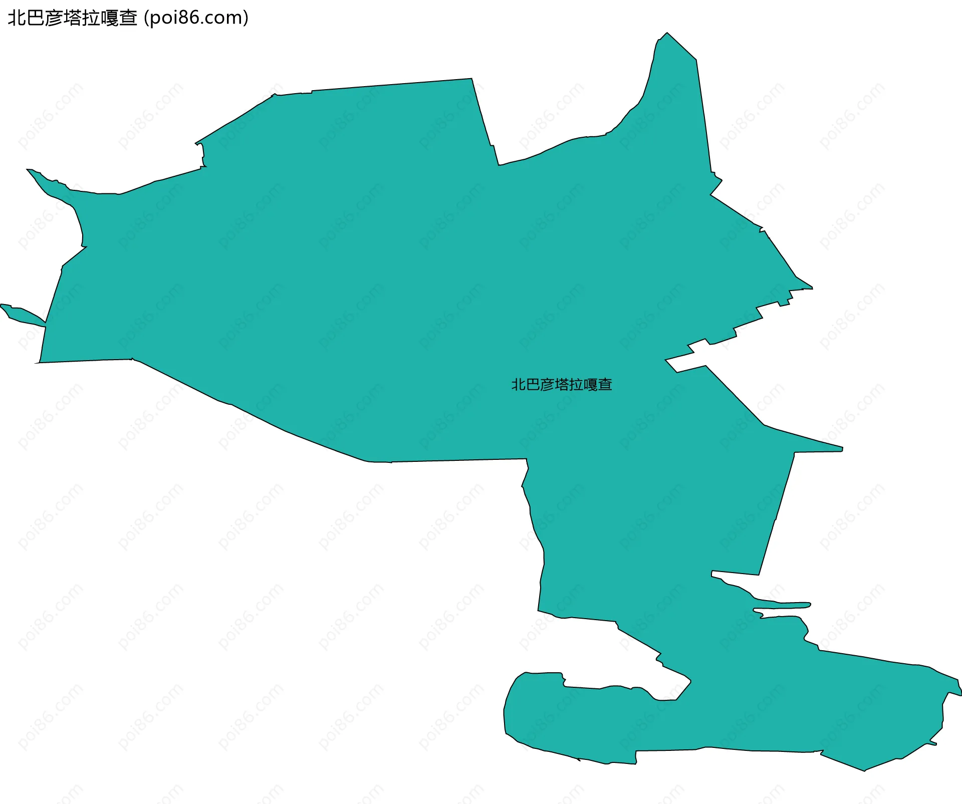 北巴彦塔拉嘎查边界地图