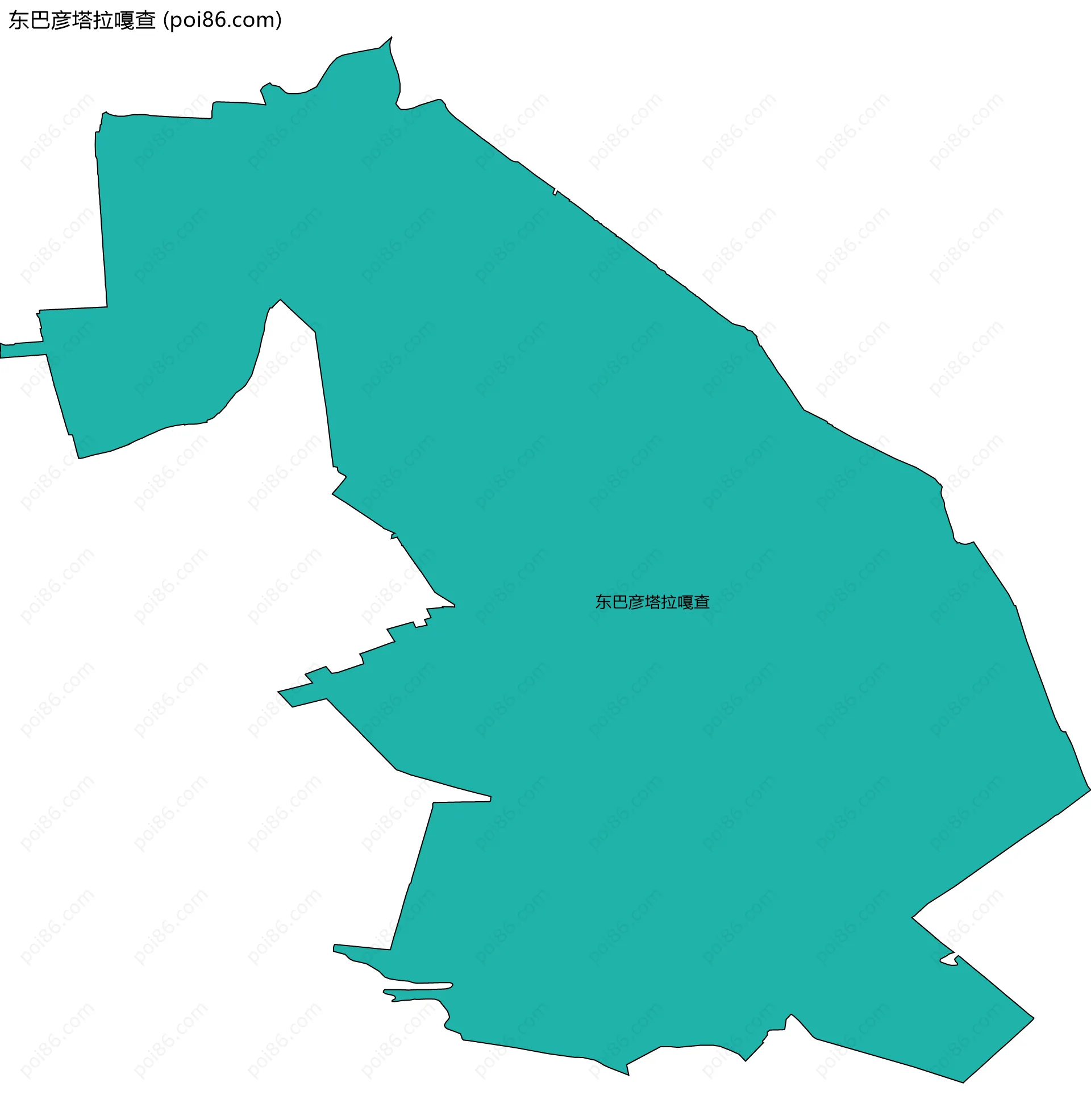 东巴彦塔拉嘎查边界地图