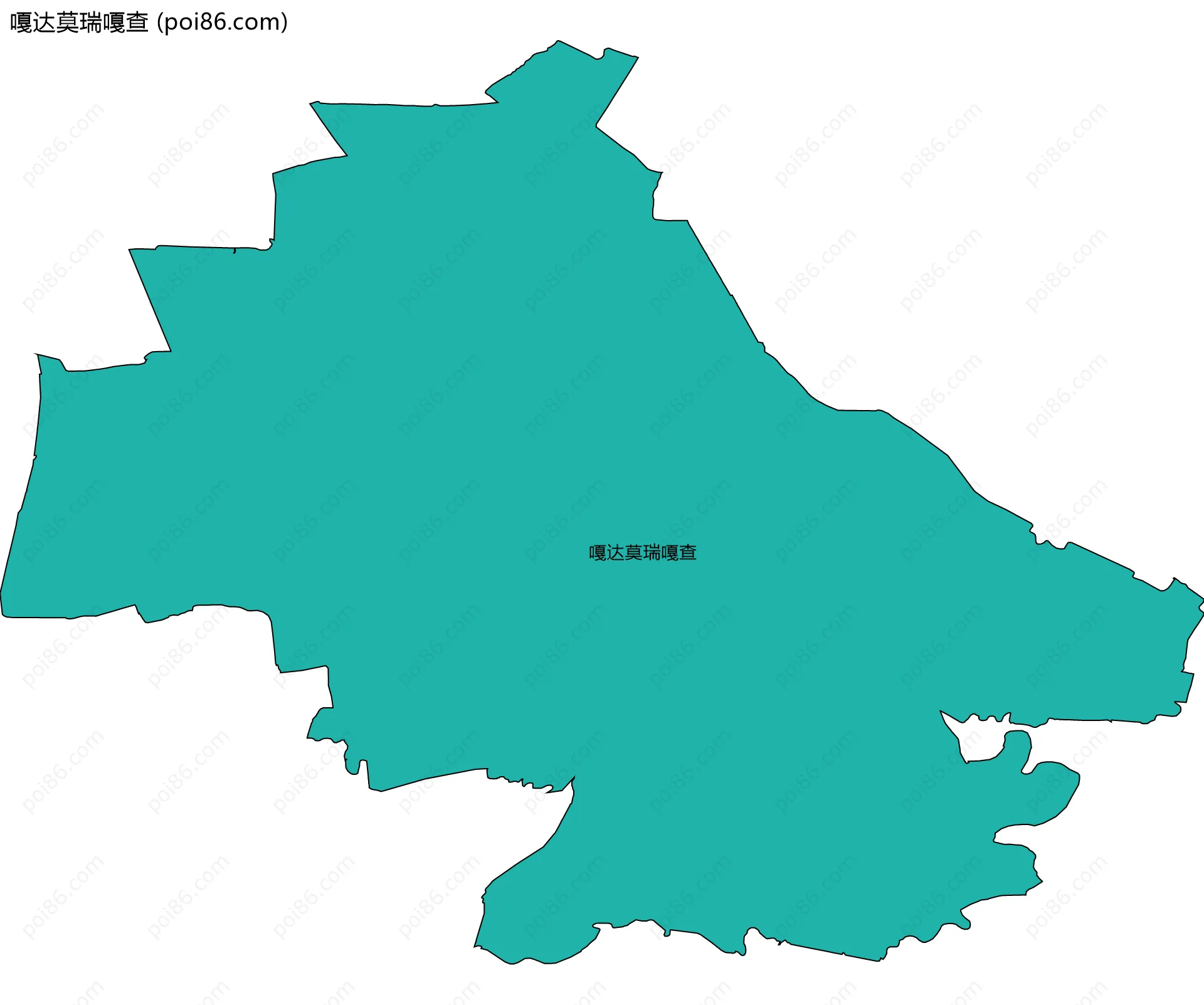 嘎达莫瑞嘎查边界地图