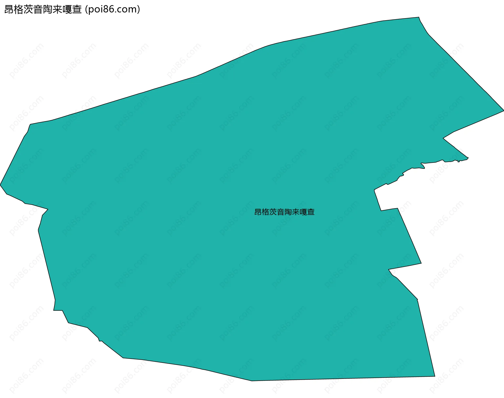 昂格茨音陶来嘎查边界地图