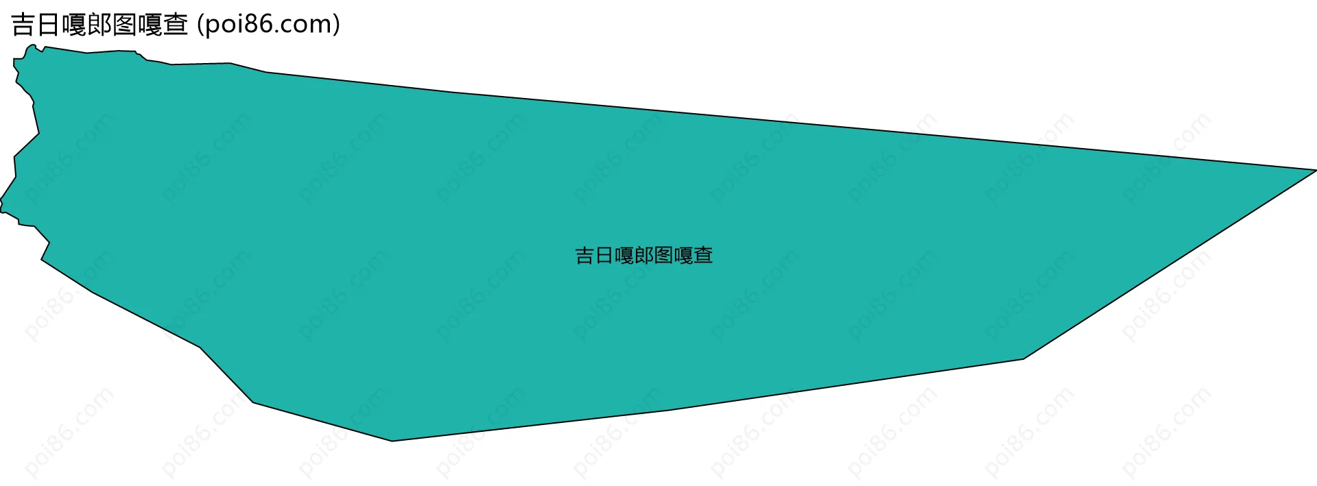 吉日嘎郎图嘎查边界地图