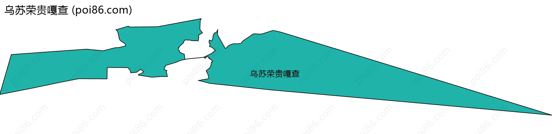 乌苏荣贵嘎查边界地图