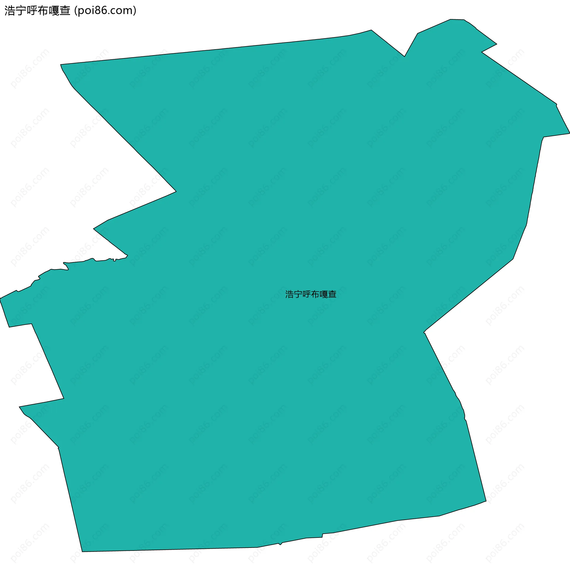 浩宁呼布嘎查边界地图