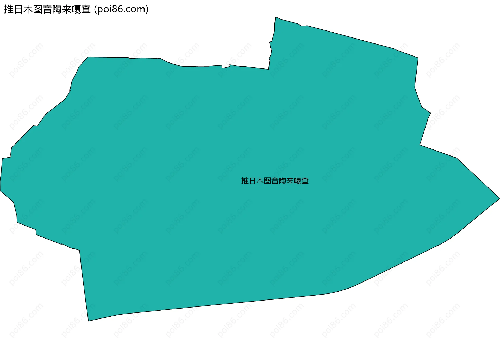 推日木图音陶来嘎查边界地图