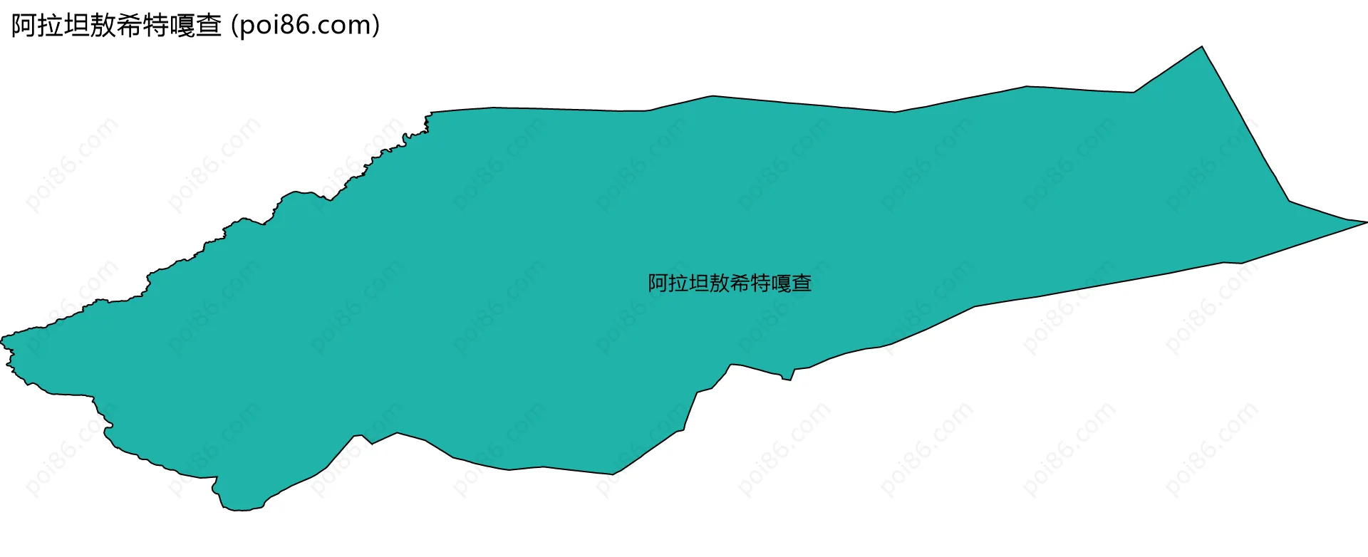 阿拉坦敖希特嘎查边界地图