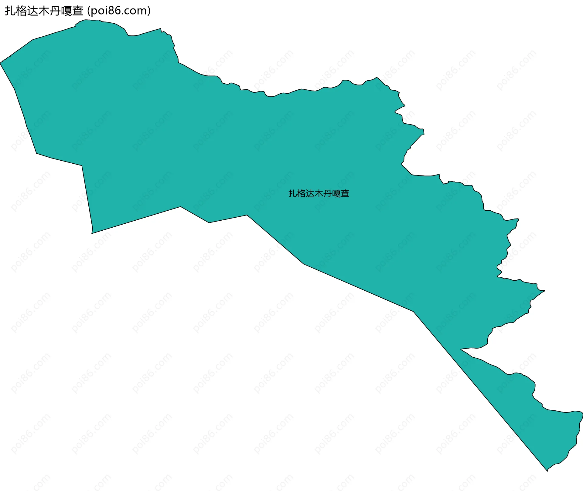 扎格达木丹嘎查边界地图