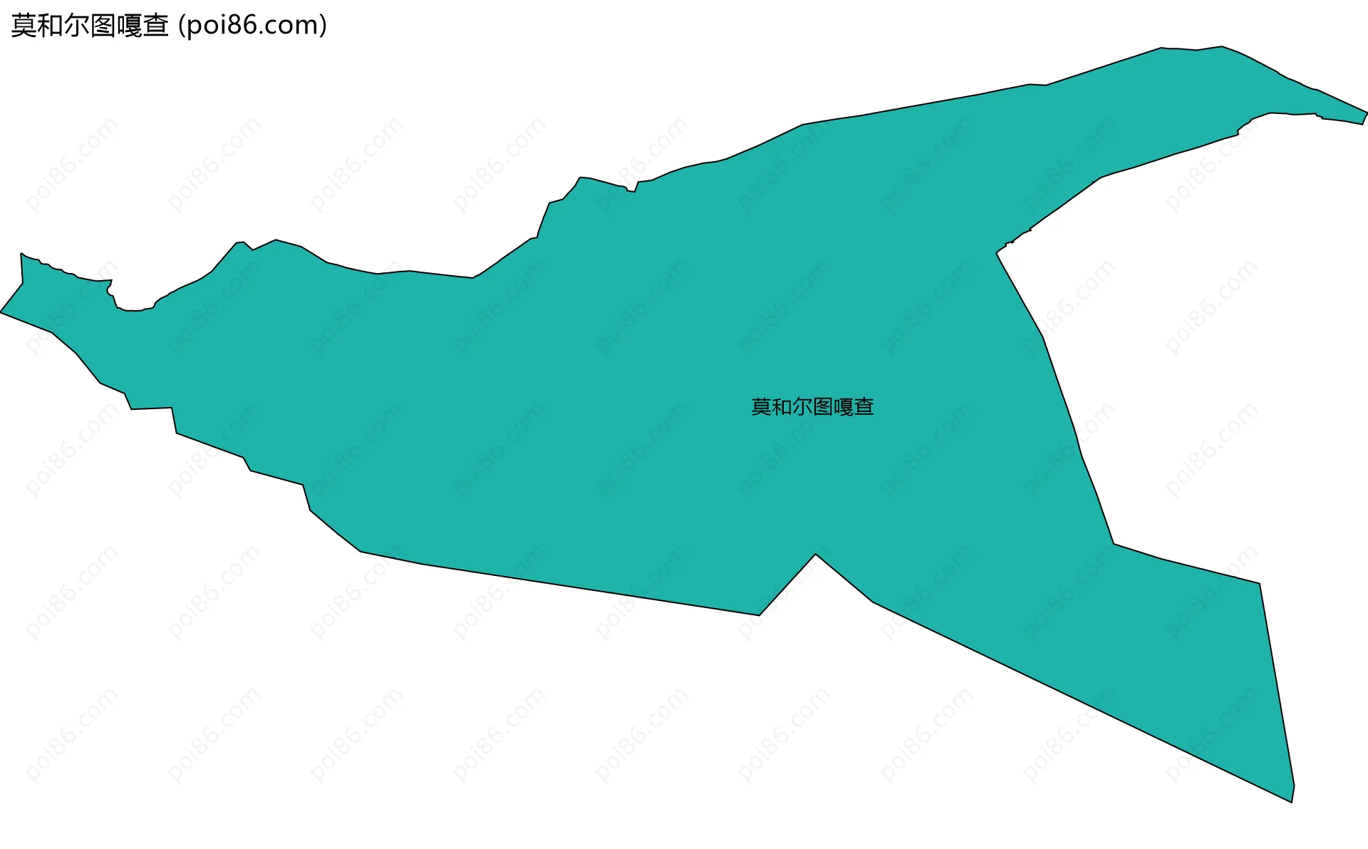 莫和尔图嘎查边界地图
