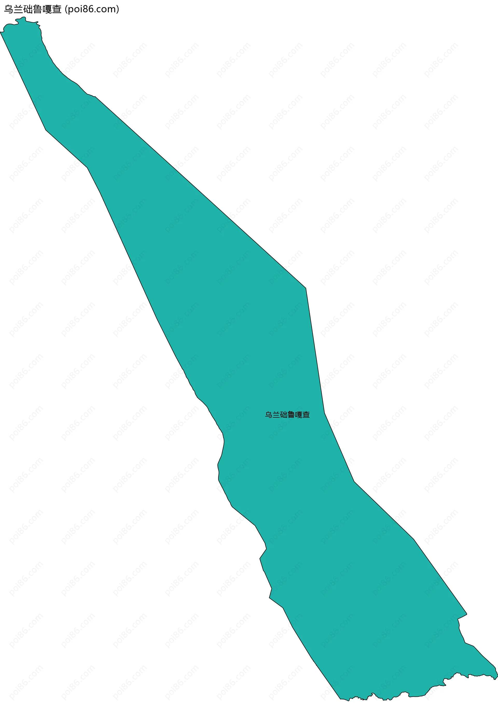 乌兰础鲁嘎查边界地图