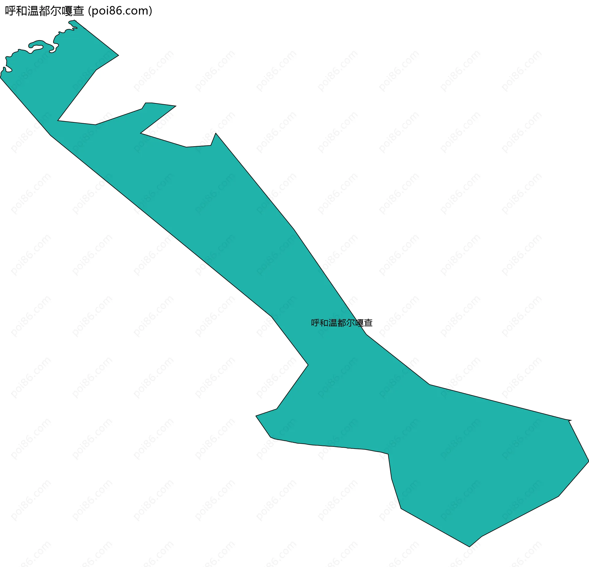 呼和温都尔嘎查边界地图