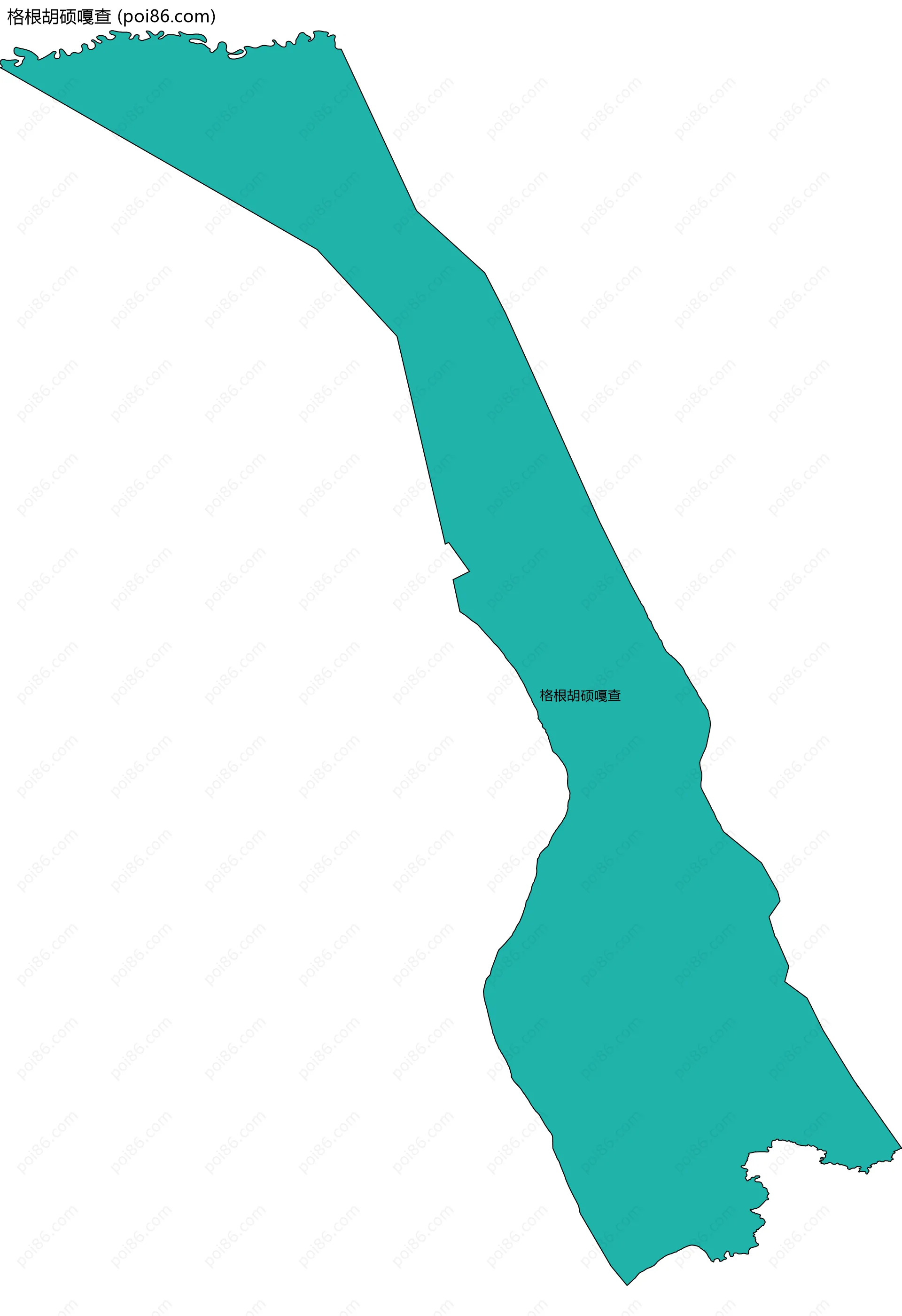 格根胡硕嘎查边界地图