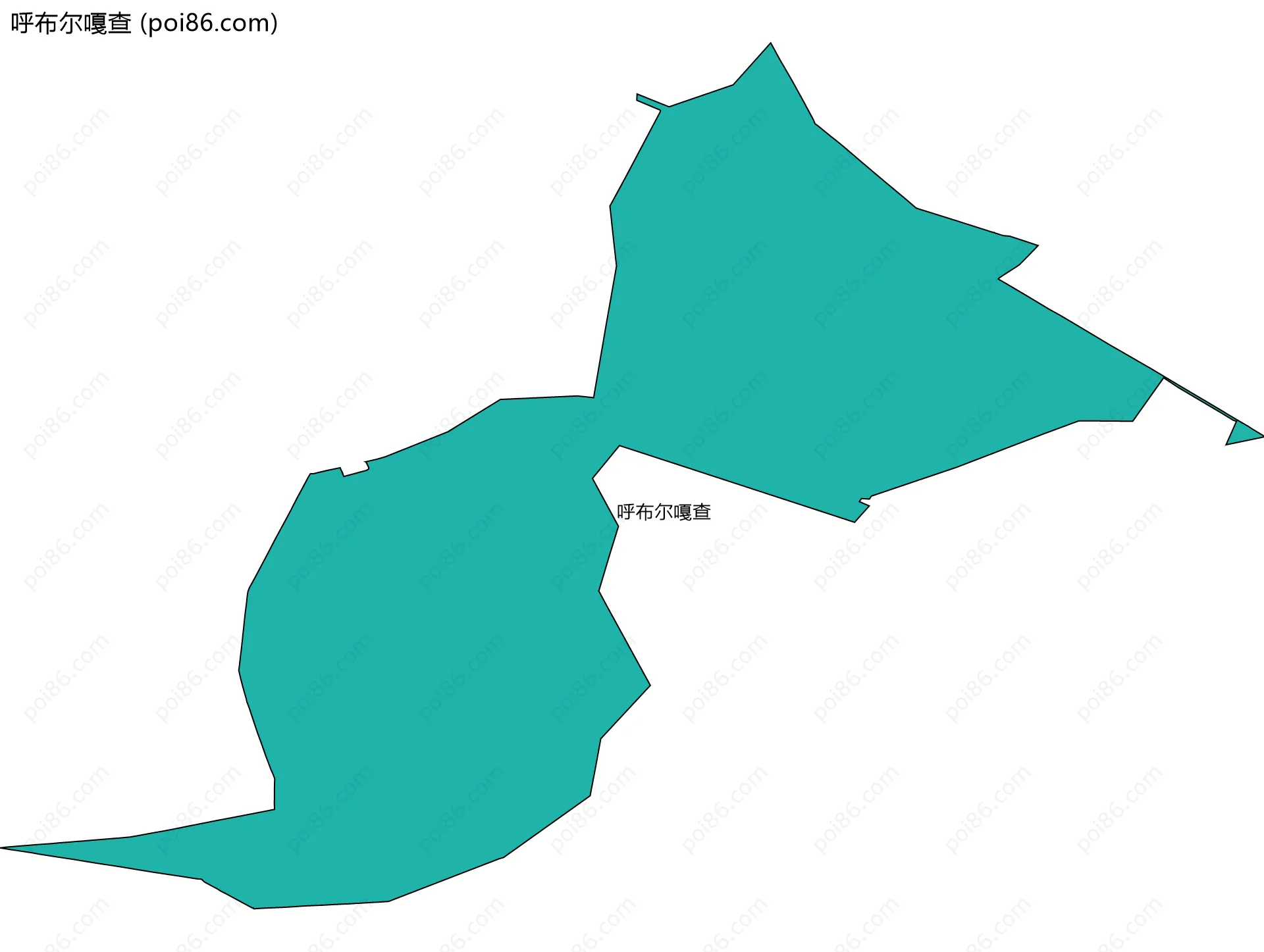 呼布尔嘎查边界地图