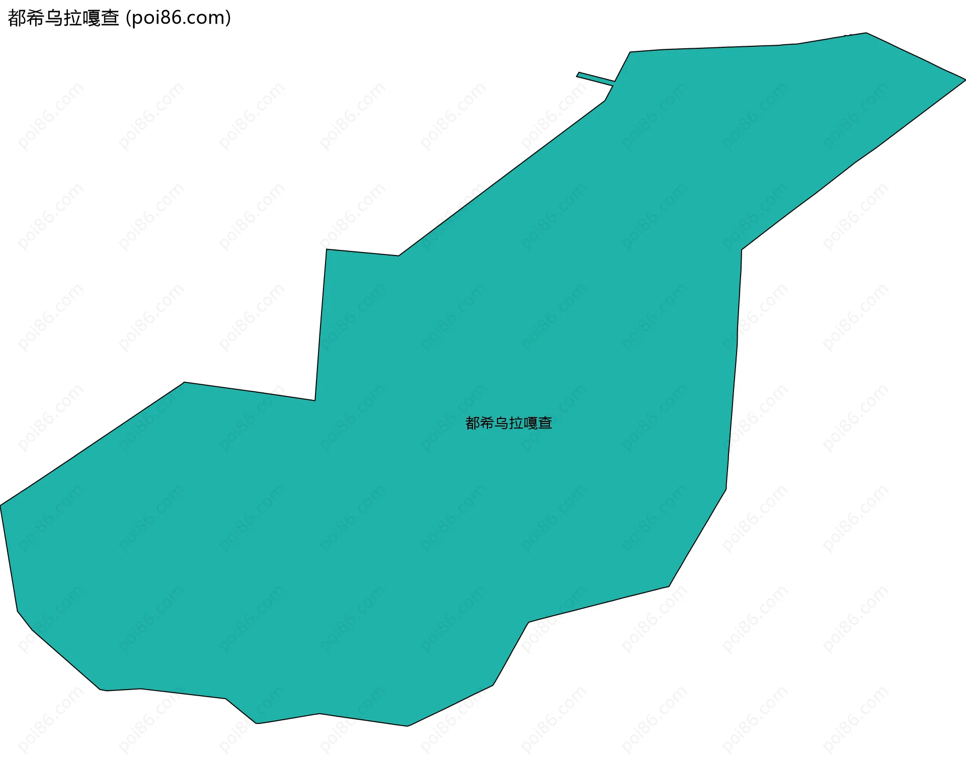都希乌拉嘎查边界地图