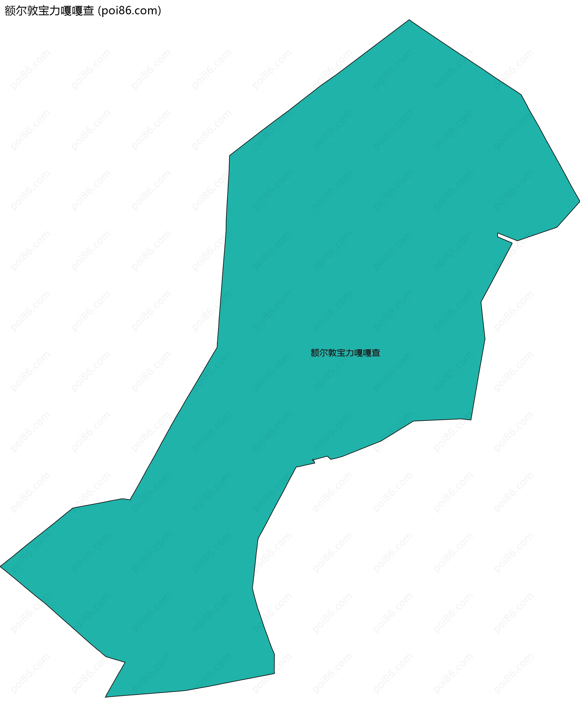 额尔敦宝力嘎嘎查边界地图