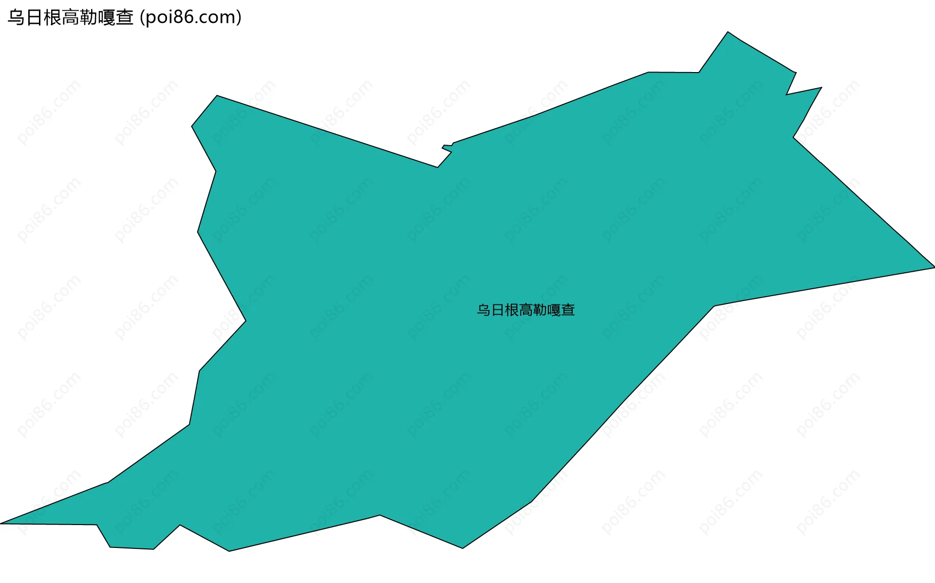 乌日根高勒嘎查边界地图