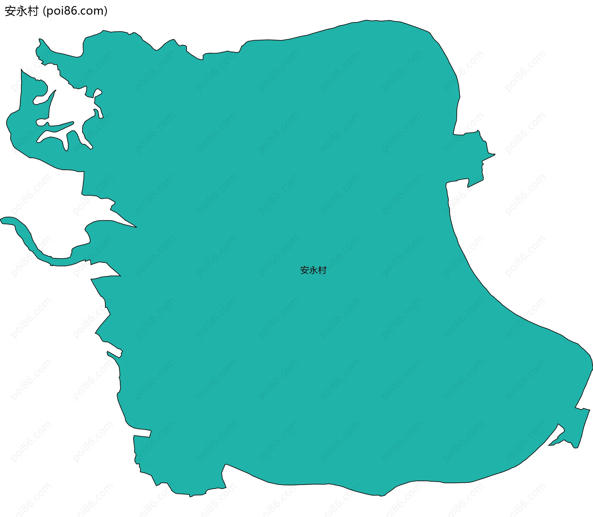 安永村边界地图
