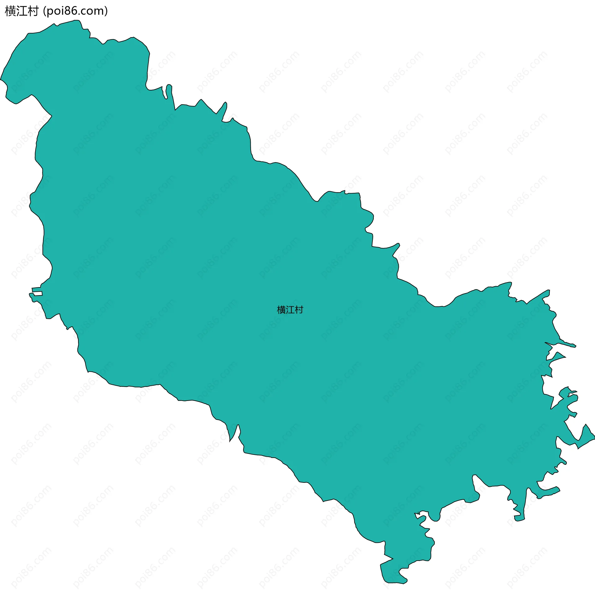 横江村边界地图