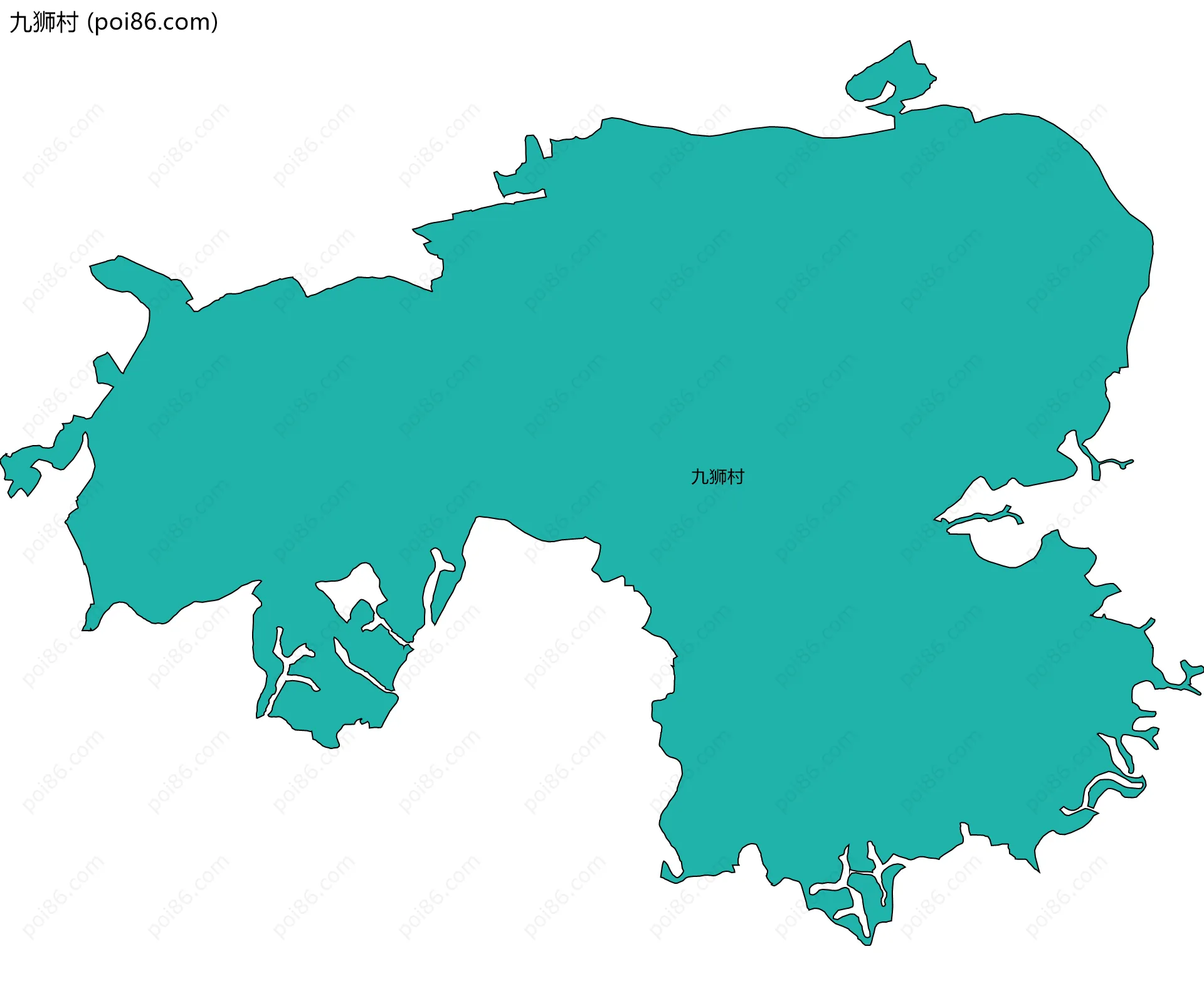 九狮村边界地图