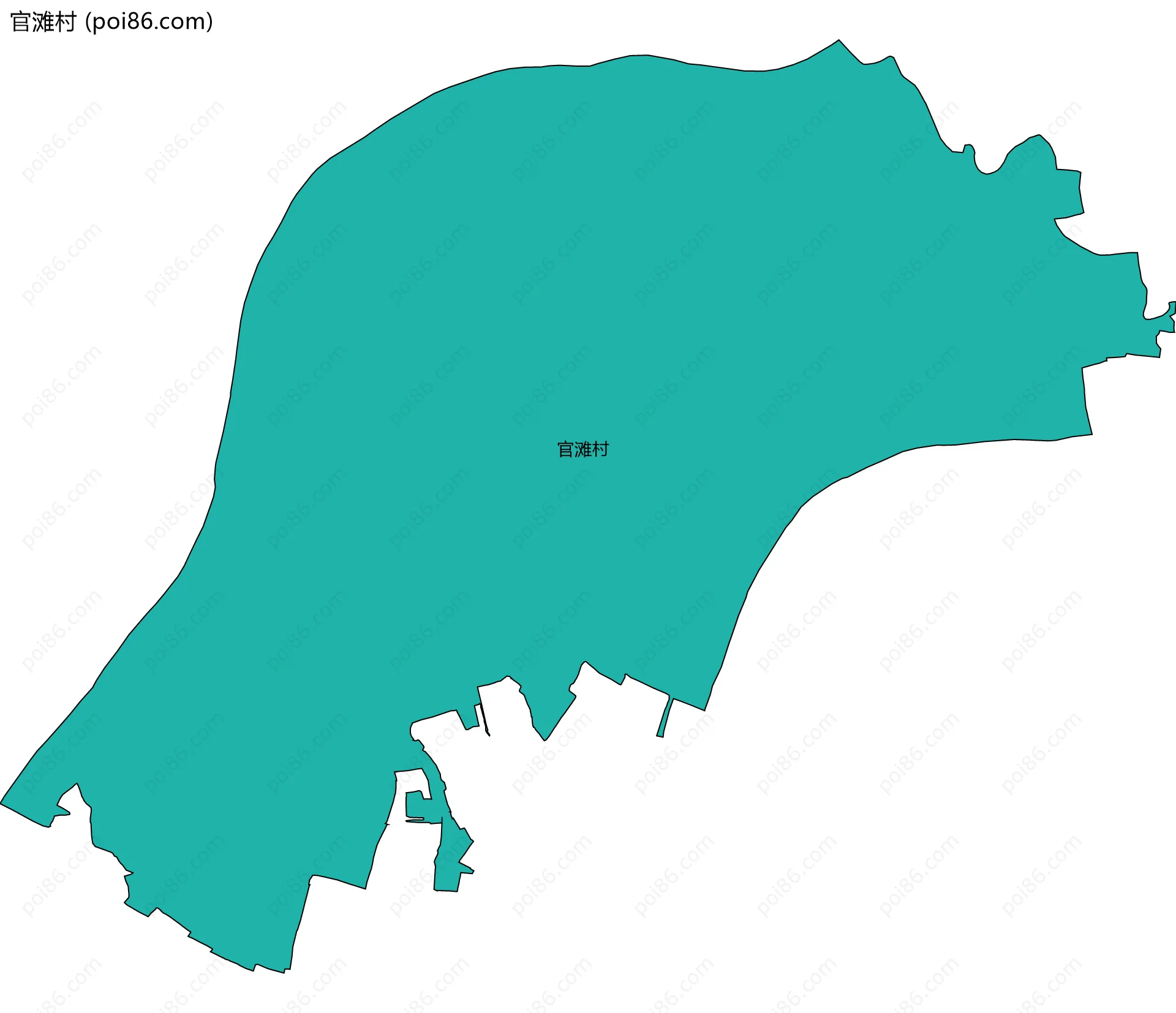 官滩村边界地图