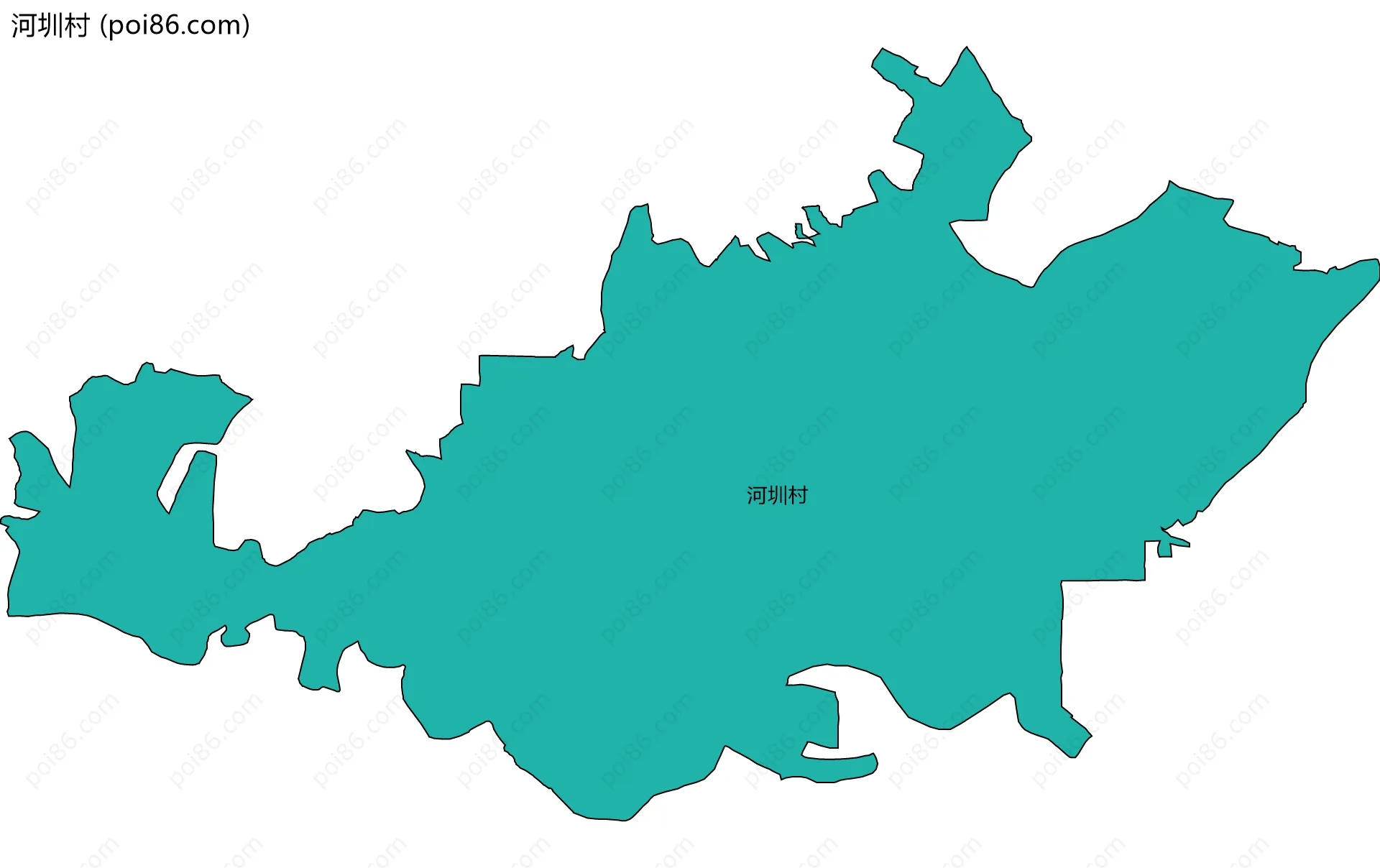 河圳村边界地图