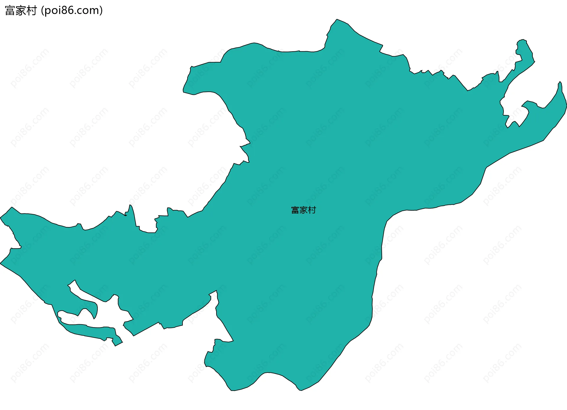 富家村边界地图