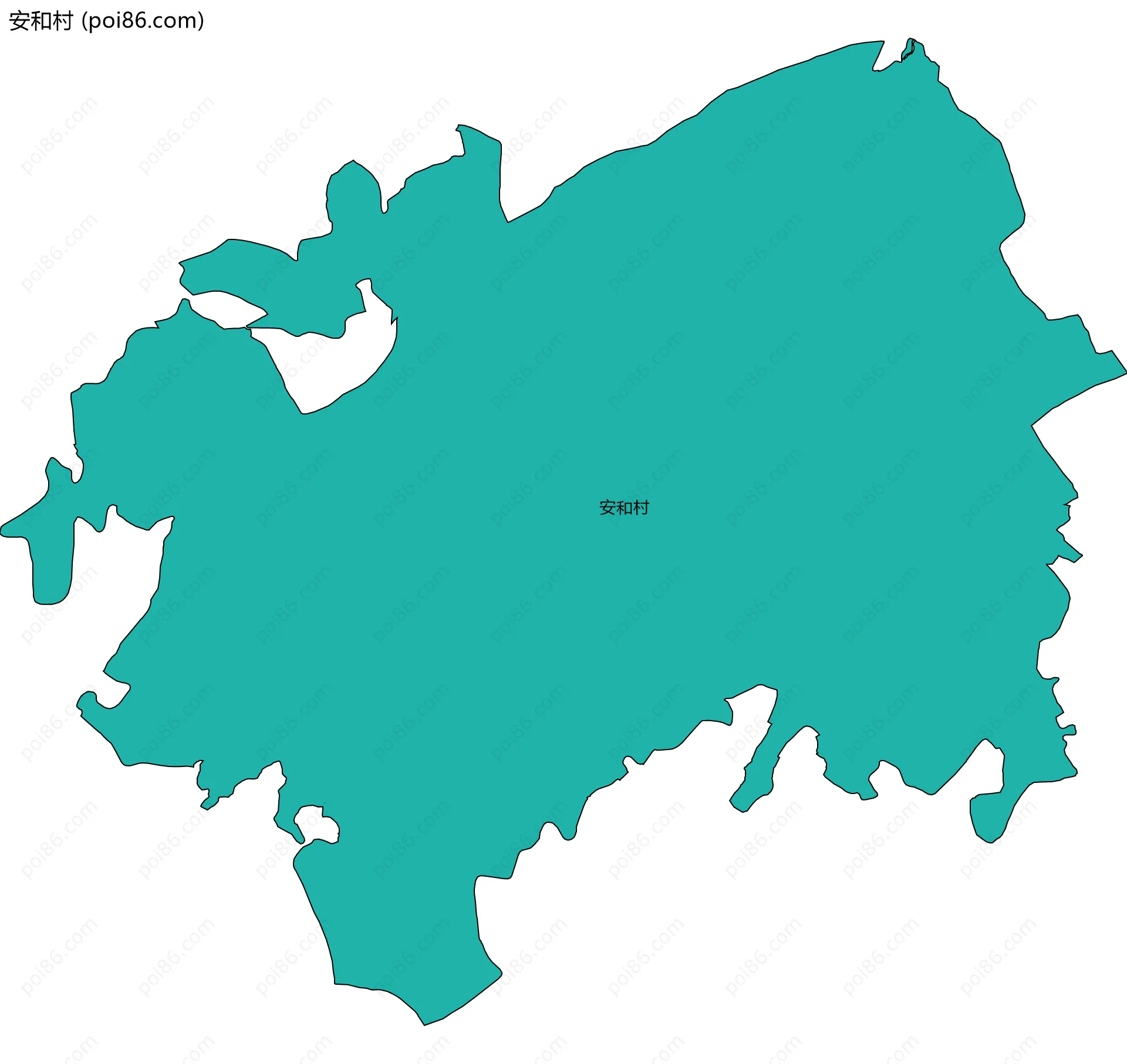 安和村边界地图