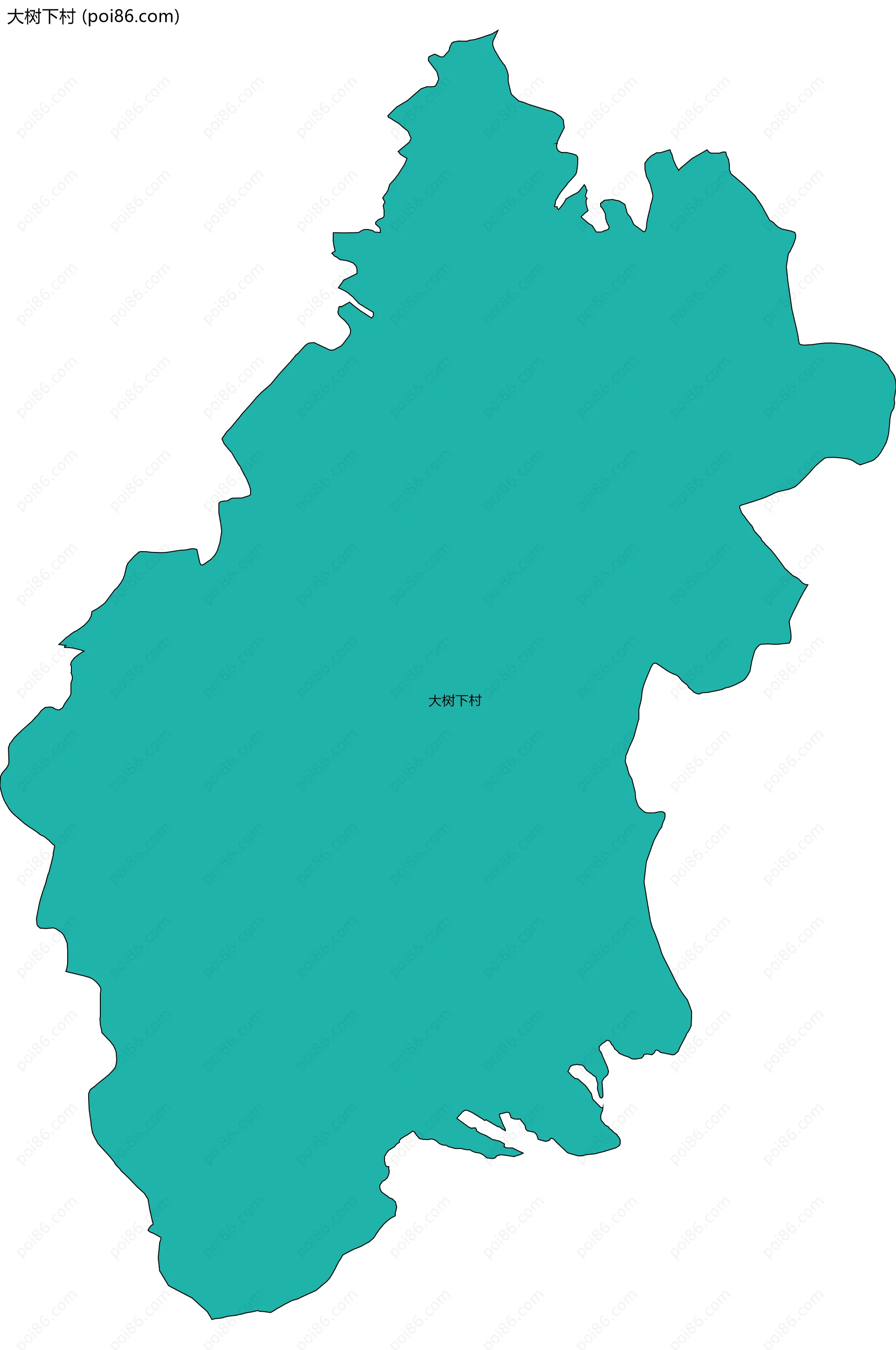 大树下村边界地图