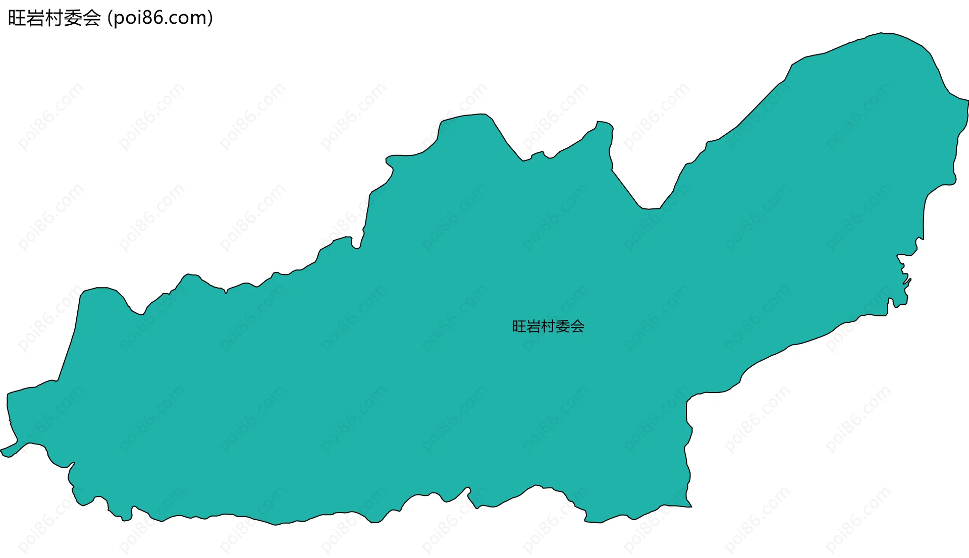 旺岩村委会边界地图