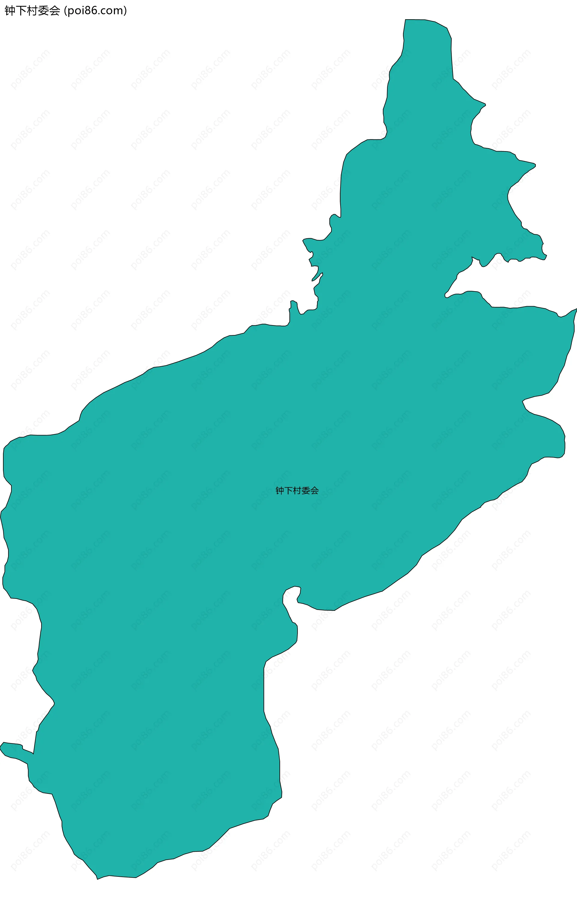 钟下村委会边界地图