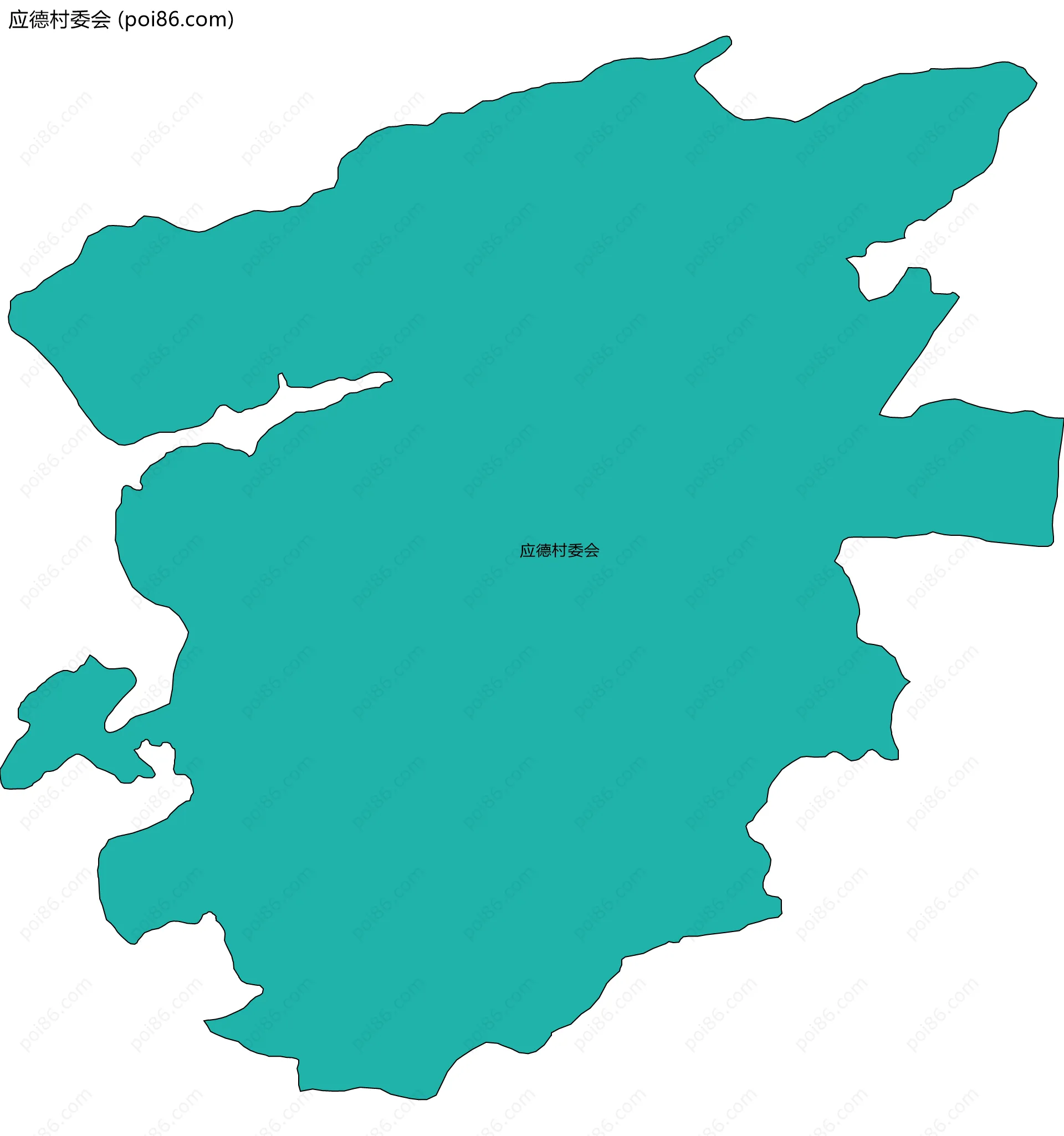 应德村委会边界地图