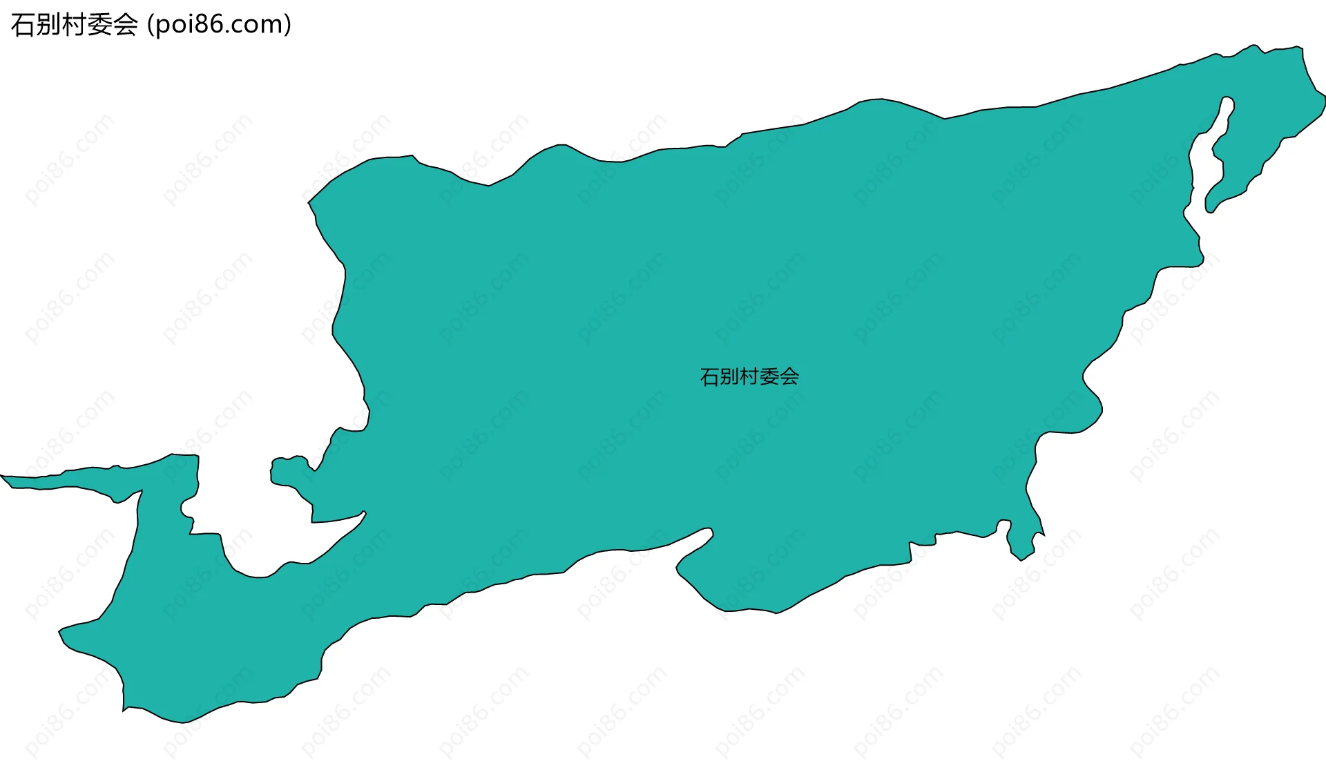 石别村委会边界地图