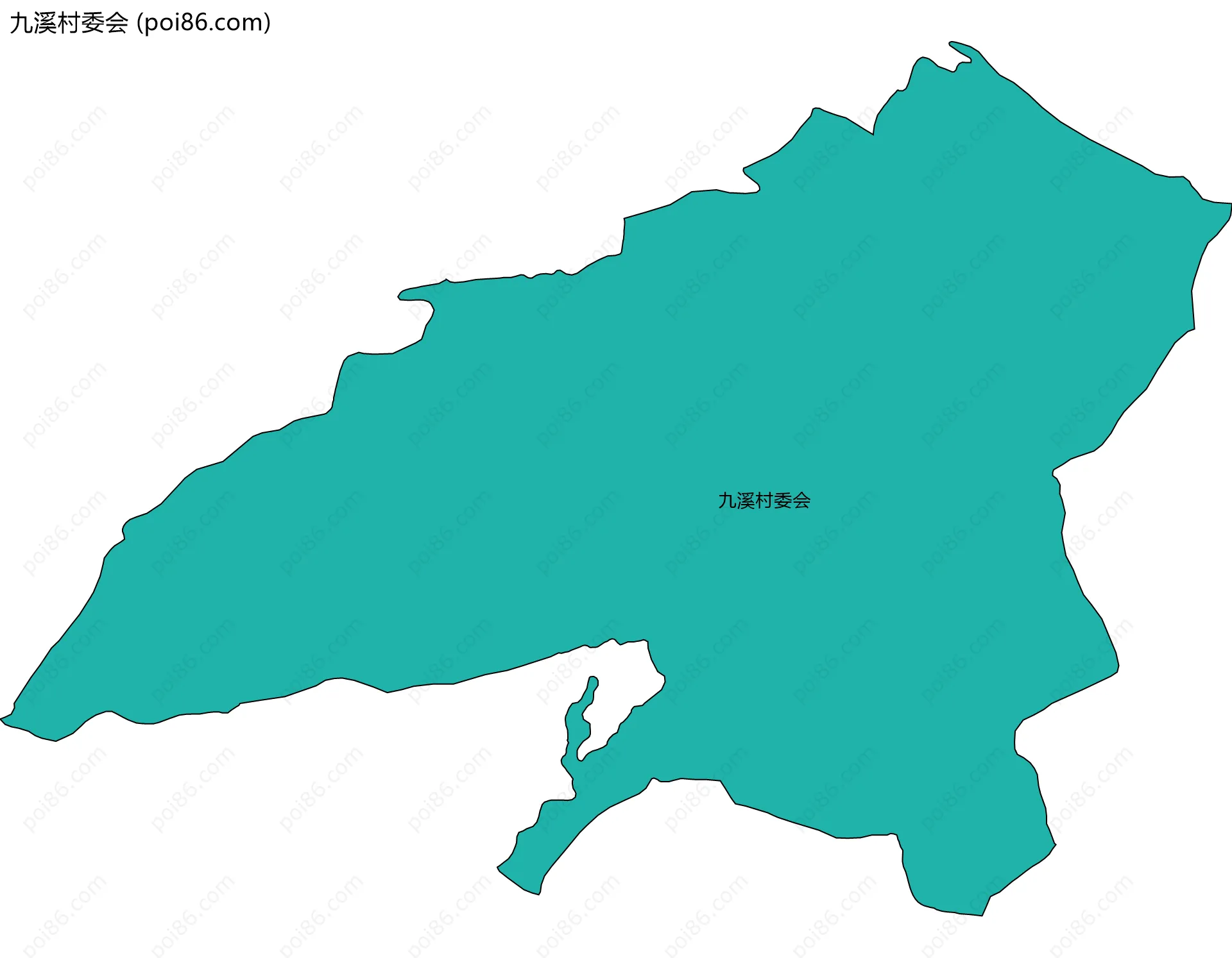 九溪村委会边界地图