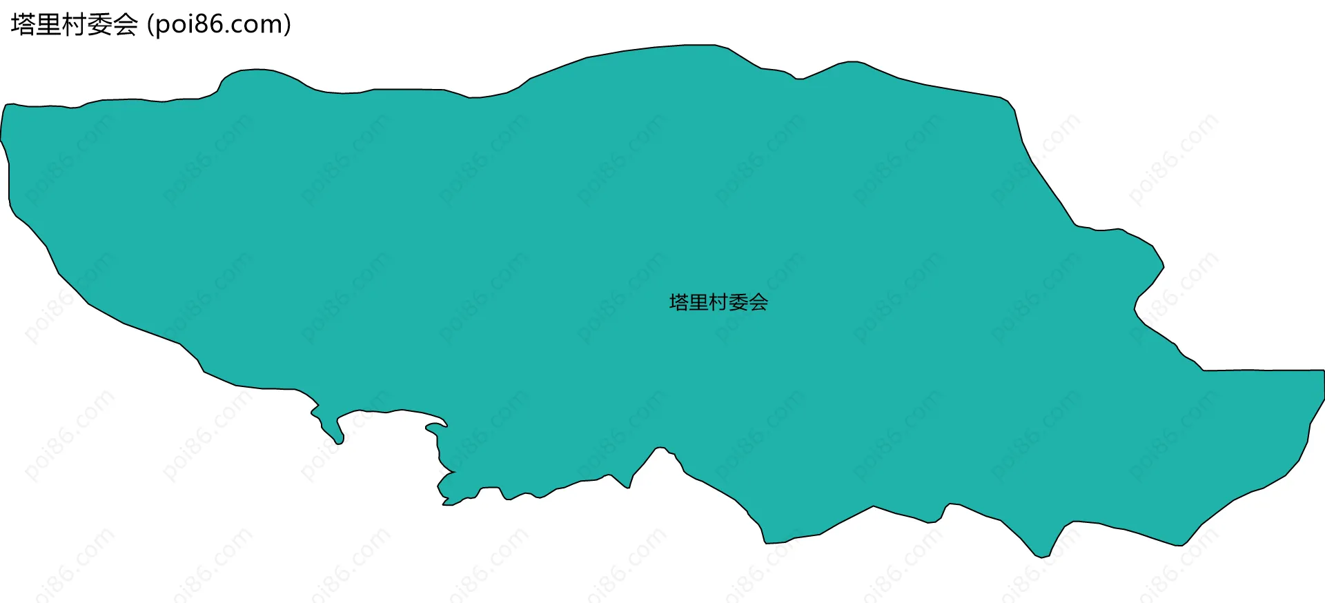 塔里村委会边界地图