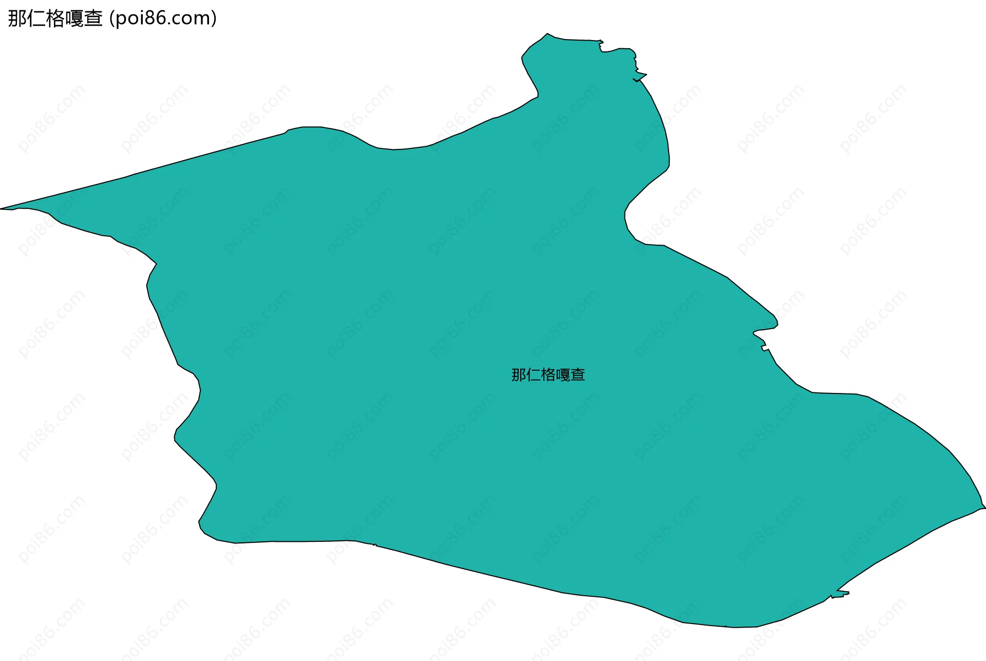 那仁格嘎查边界地图