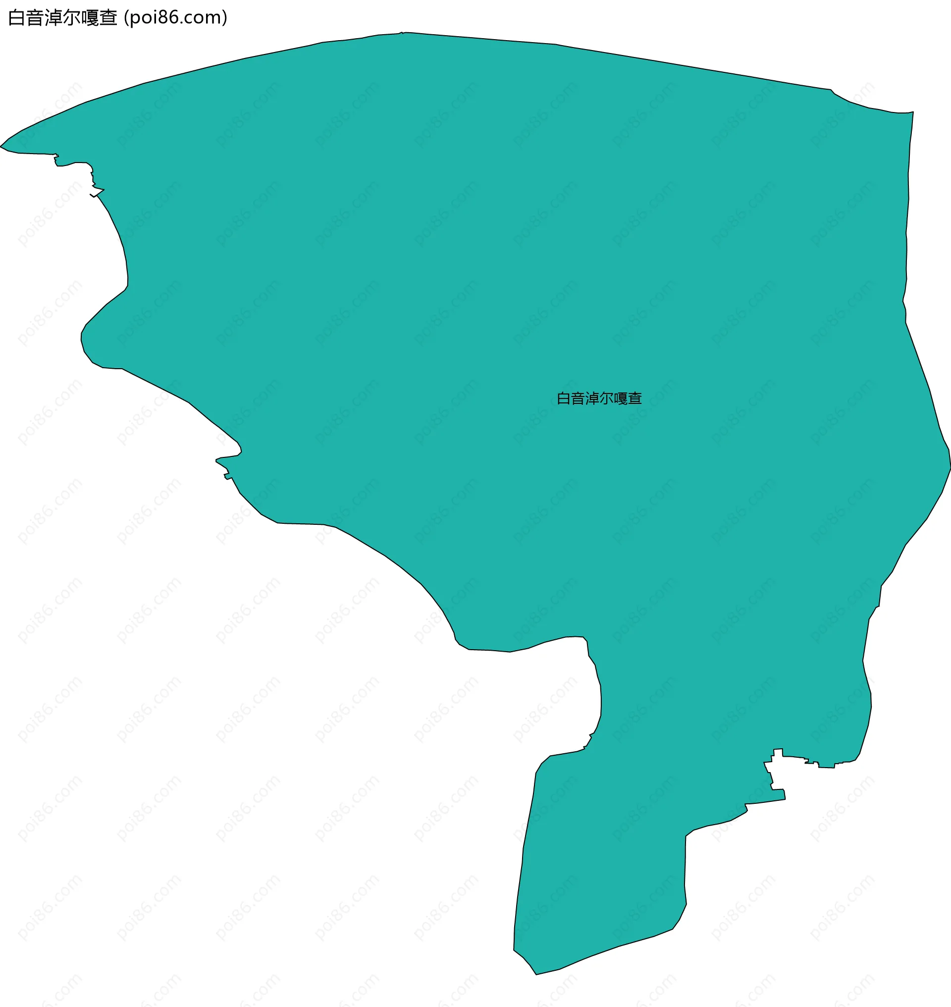 白音淖尔嘎查边界地图
