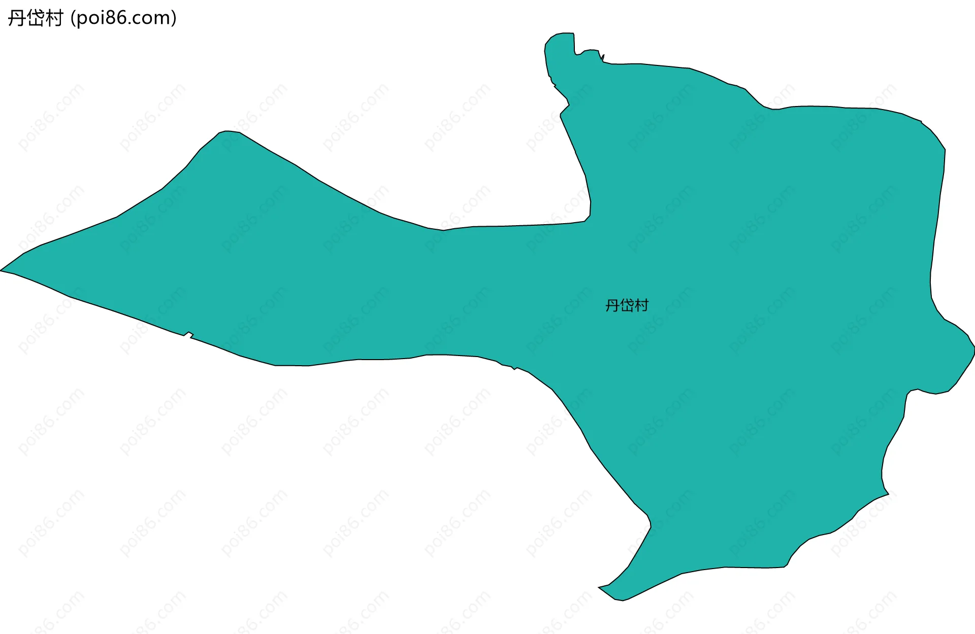 丹岱村边界地图