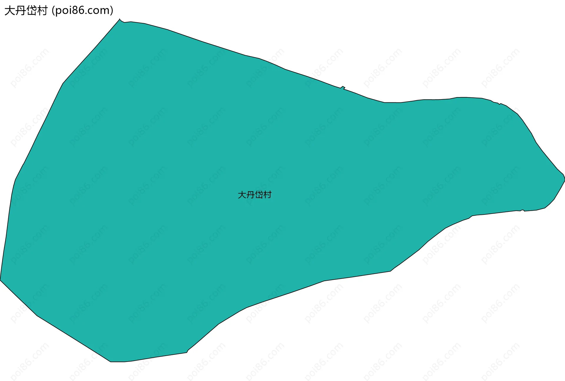 大丹岱村边界地图