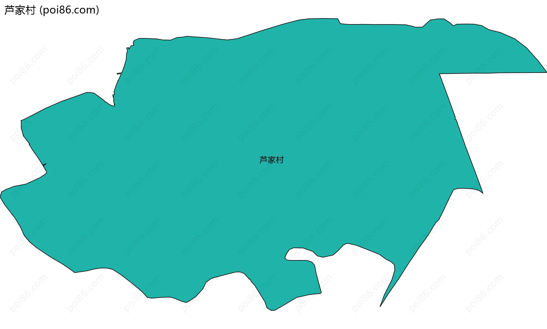 芦家村边界地图