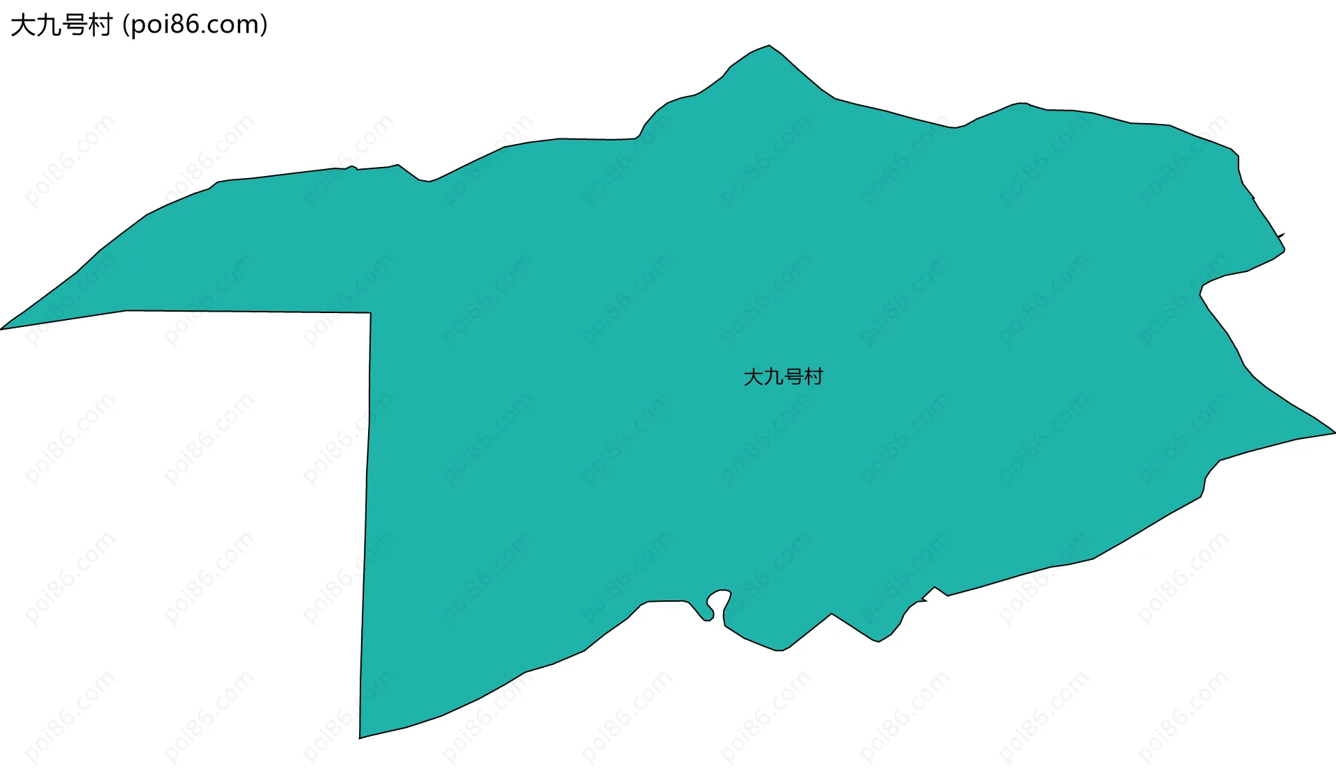 大九号村边界地图