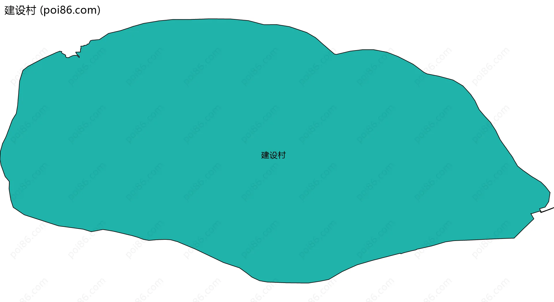 建设村边界地图