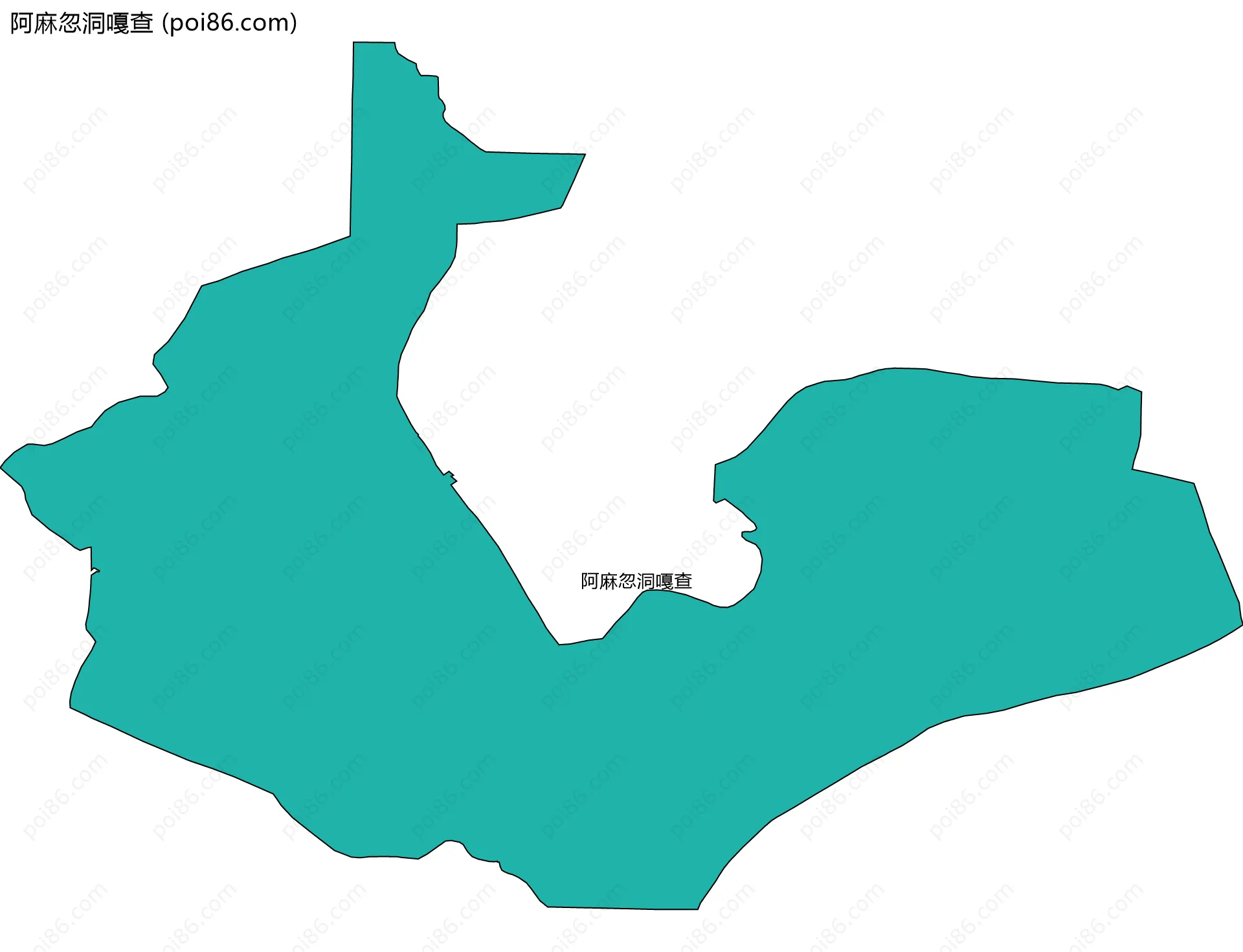 阿麻忽洞嘎查边界地图