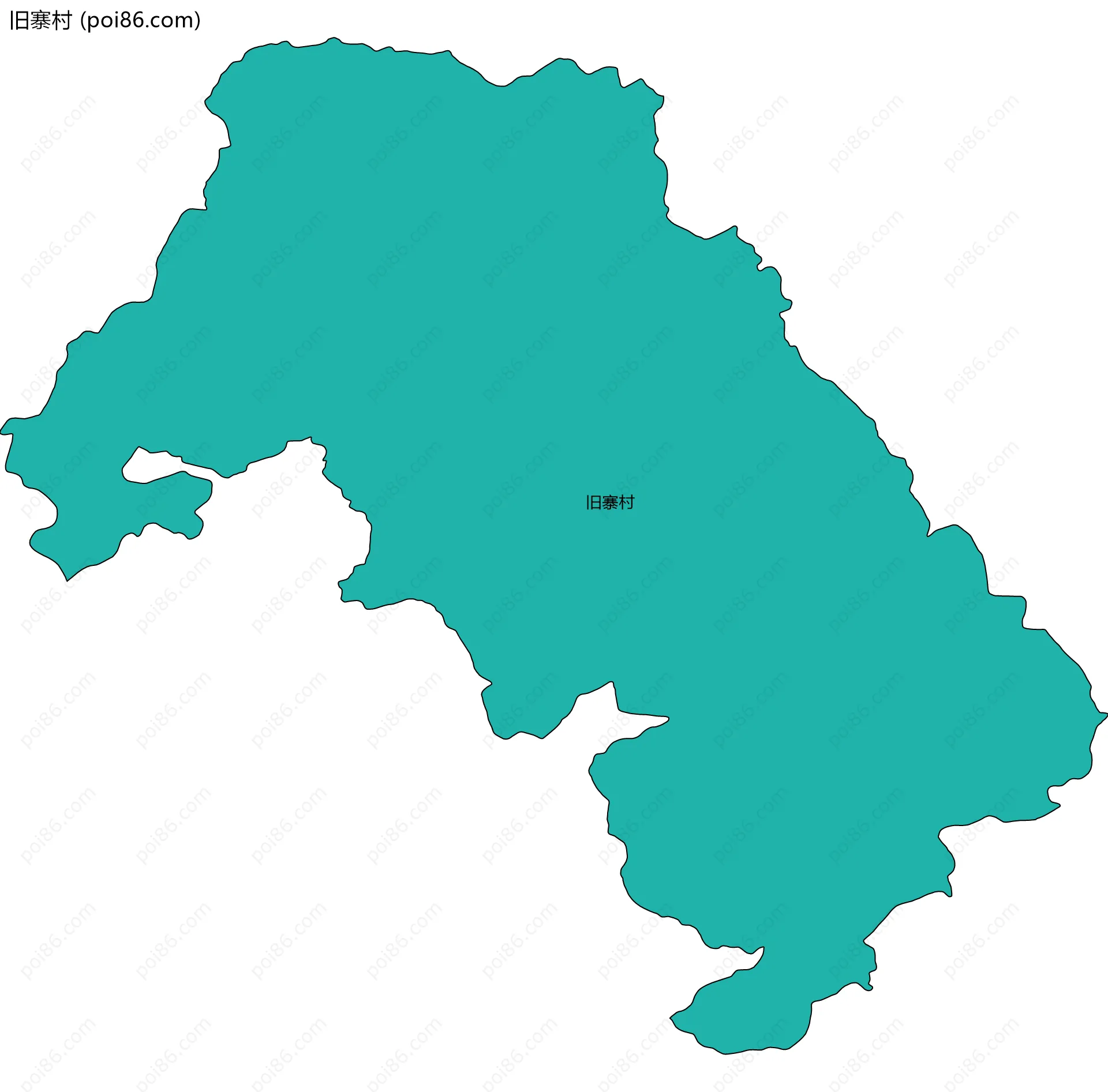 旧寨村边界地图