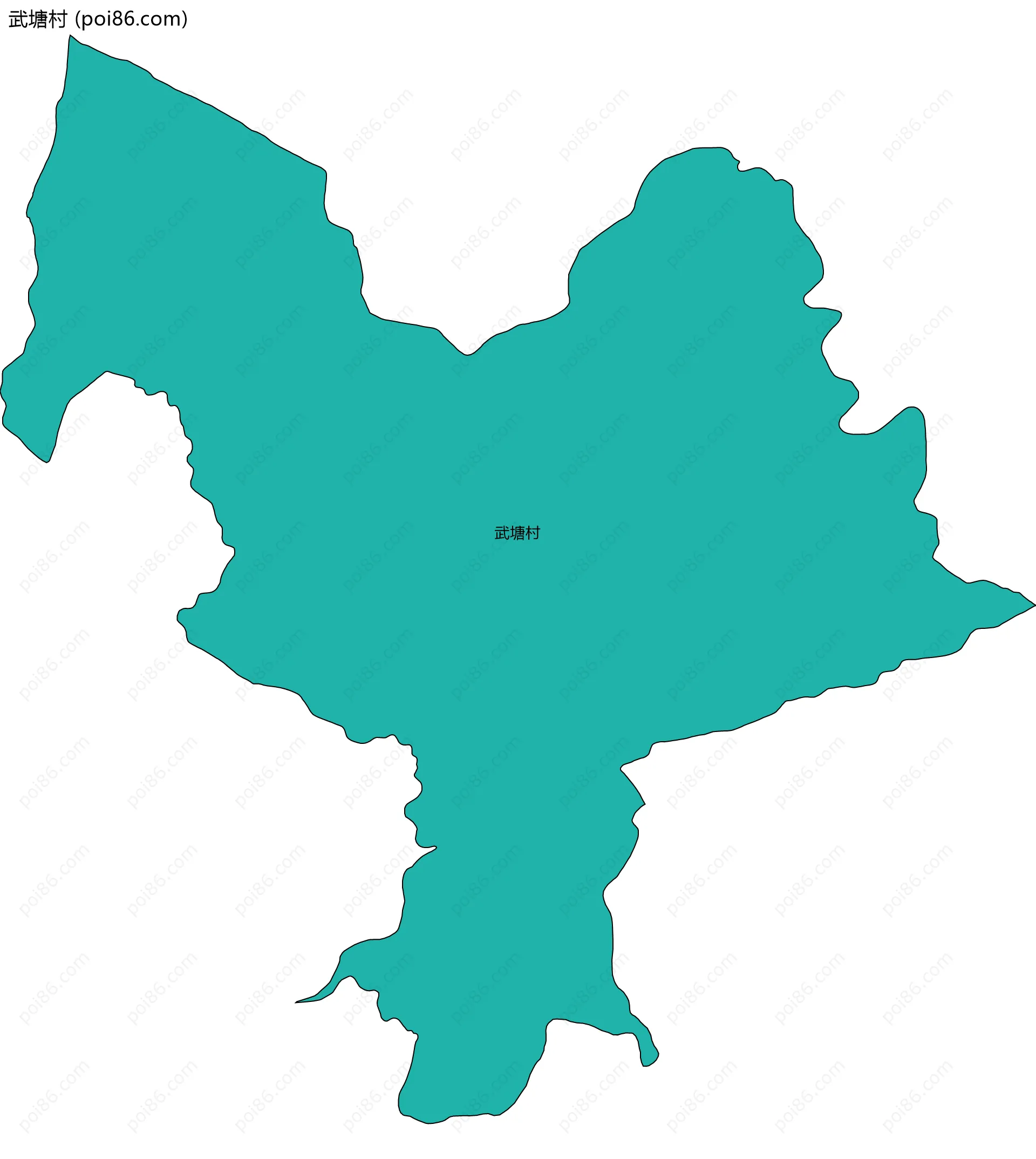 武塘村边界地图