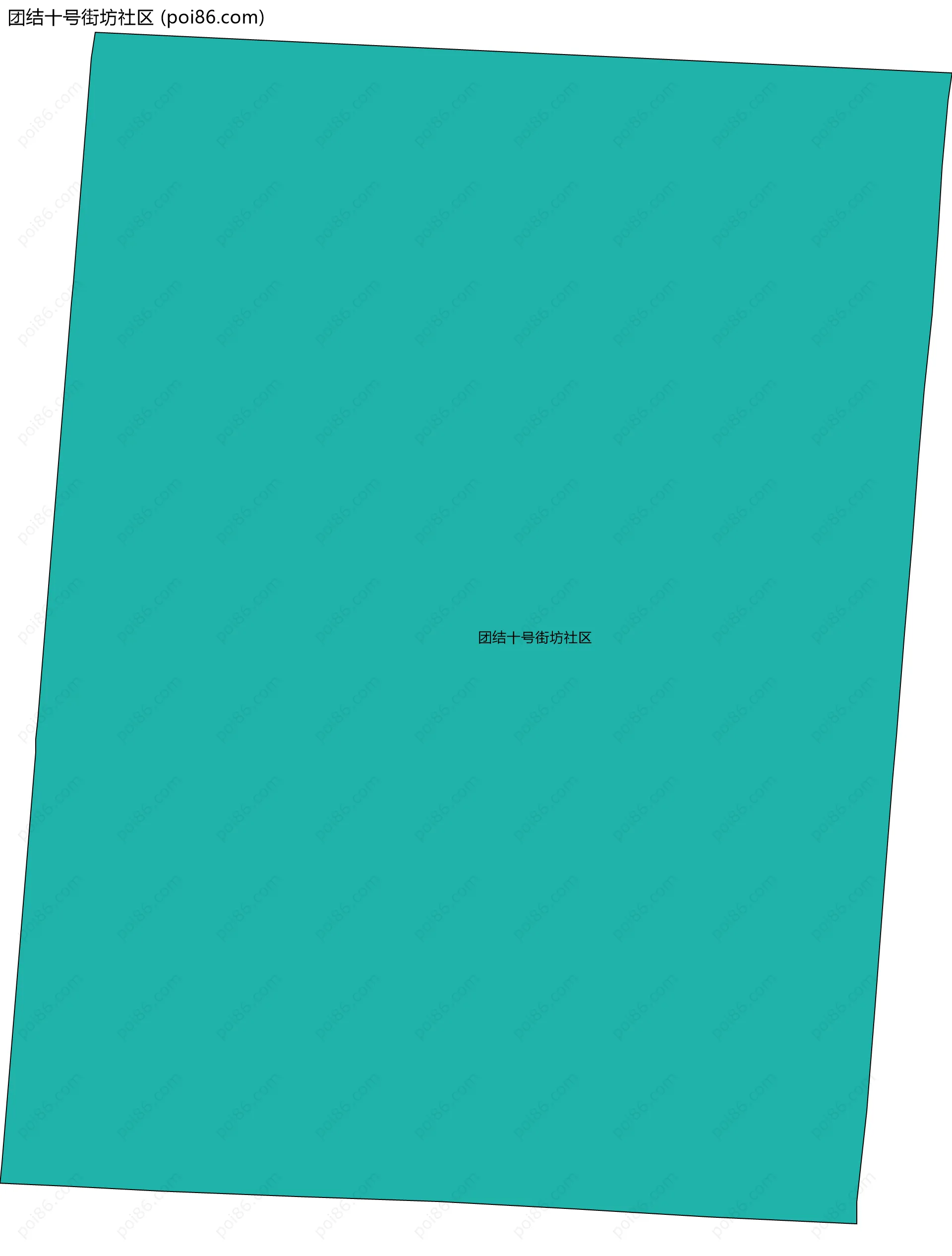 团结十号街坊社区边界地图