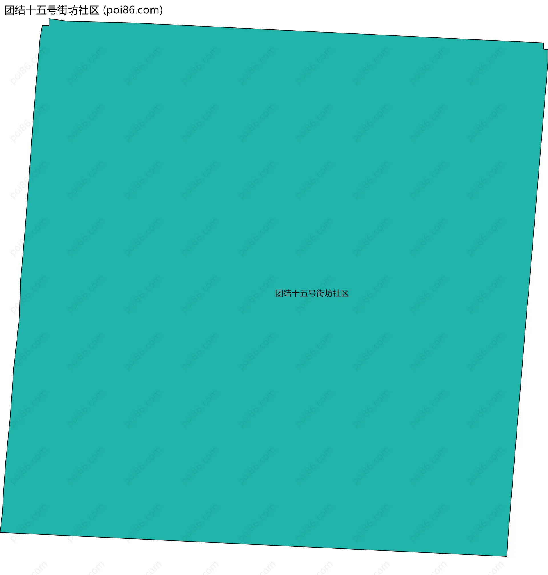 团结十五号街坊社区边界地图