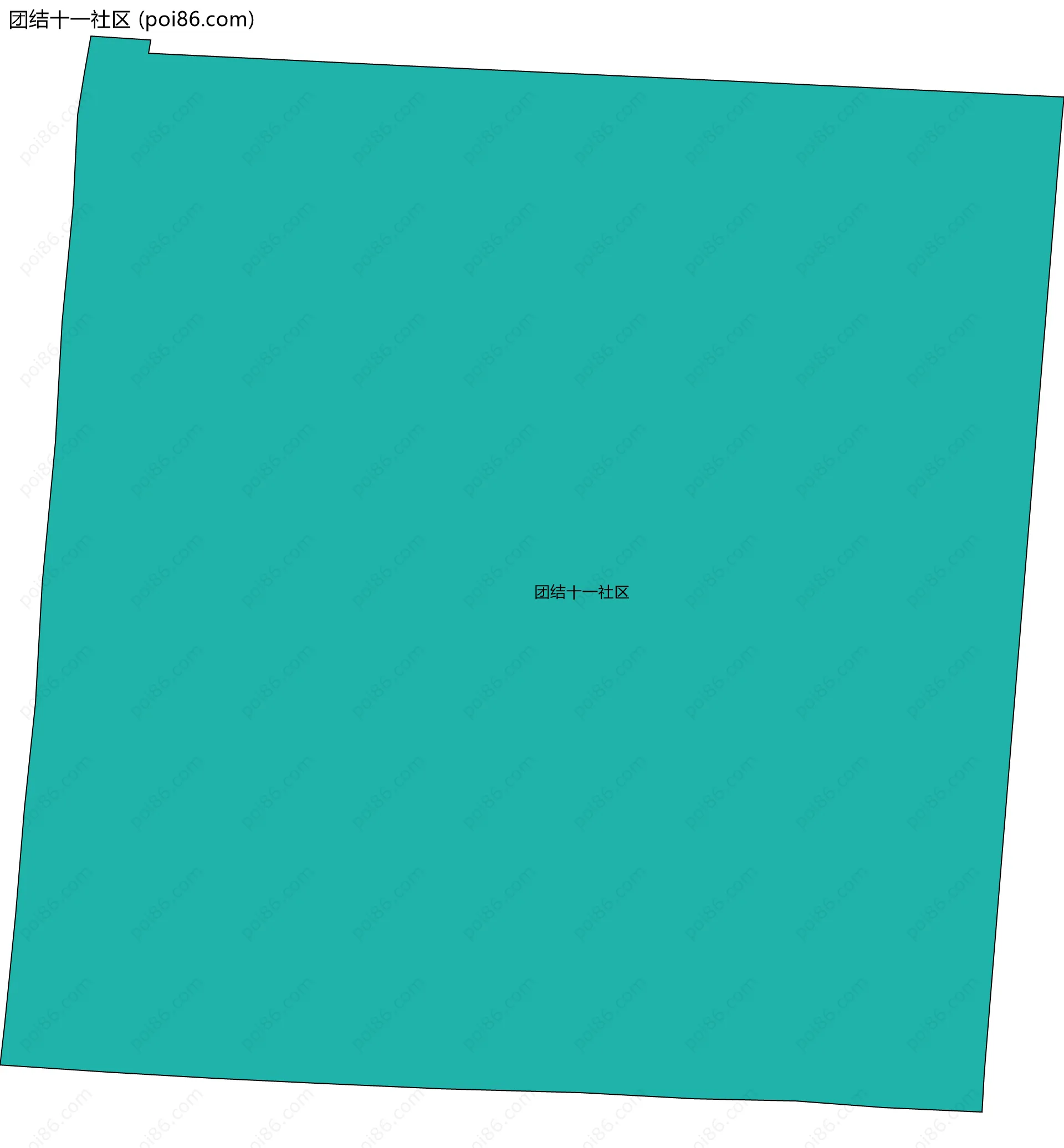 团结十一社区边界地图