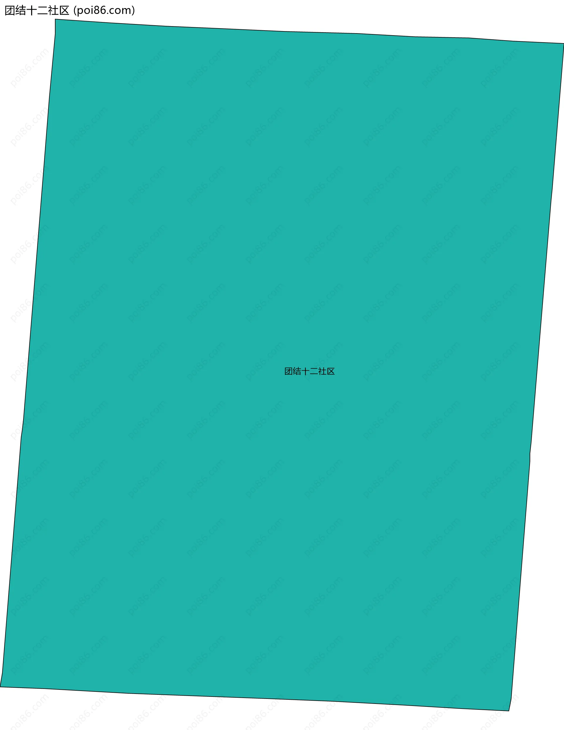 团结十二社区边界地图
