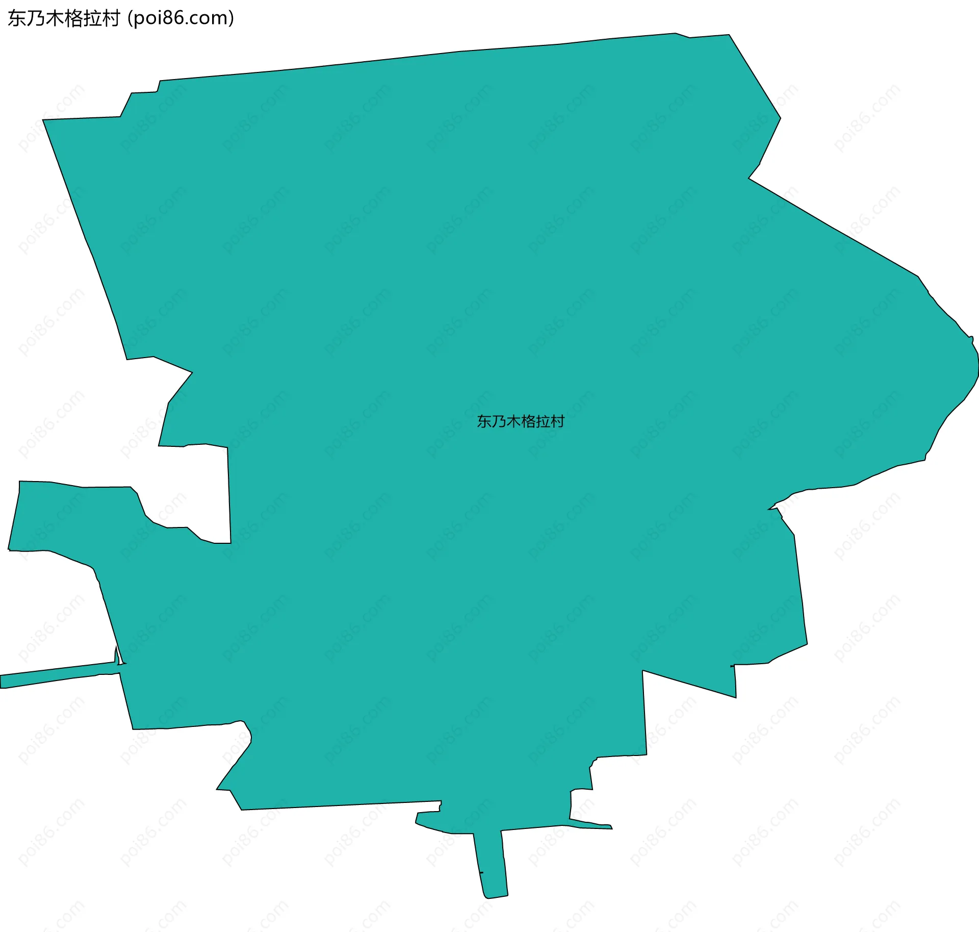 东乃木格拉村边界地图