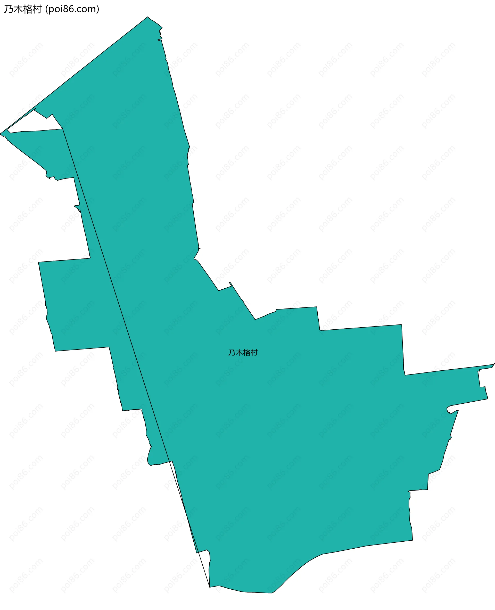 乃木格村边界地图